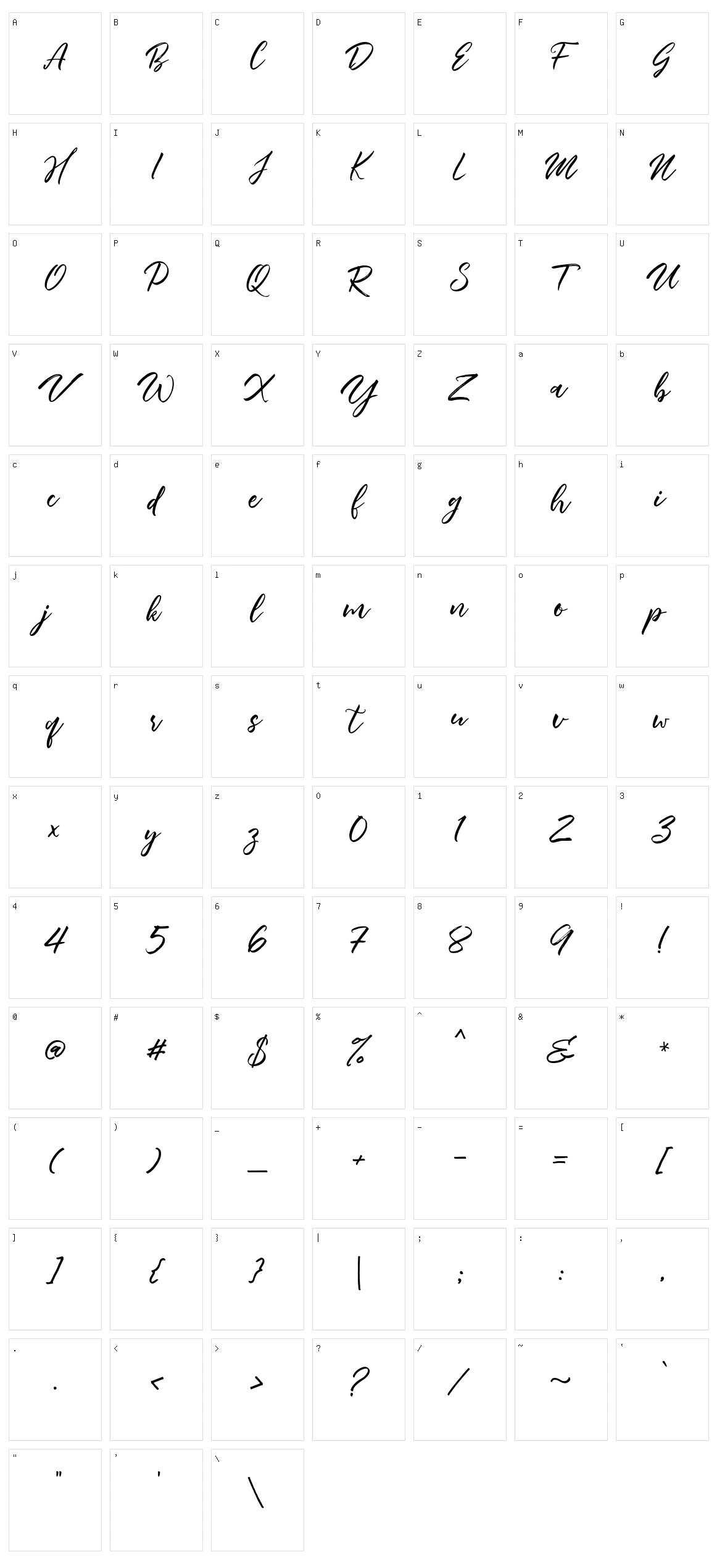 Summertime Character Set