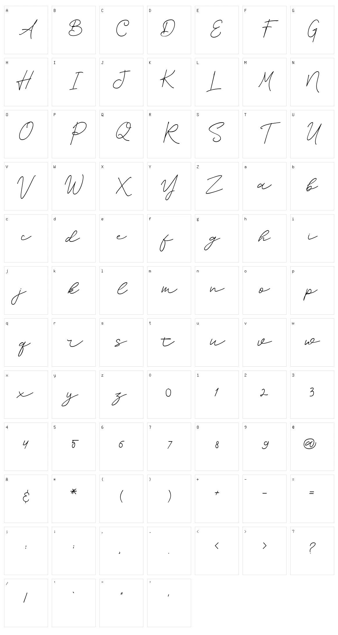 Sureder Stylish Character Set