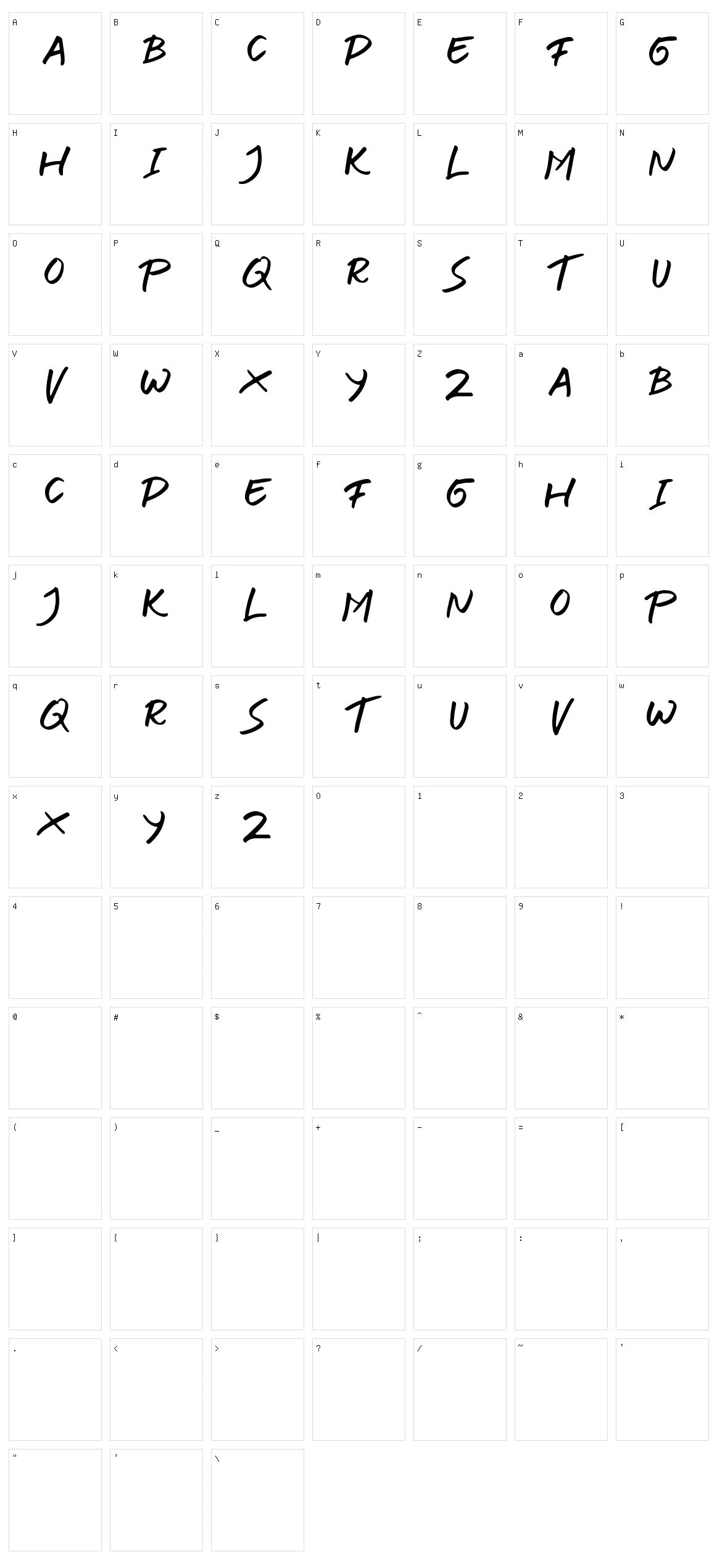Surender Character Set