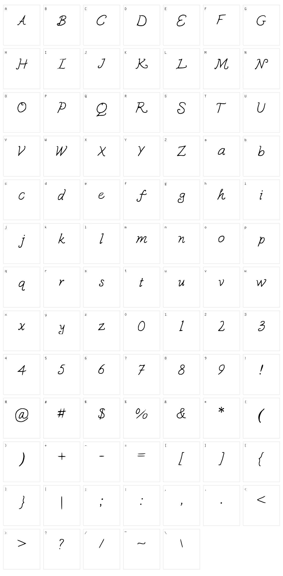 Susquehanna Character Set