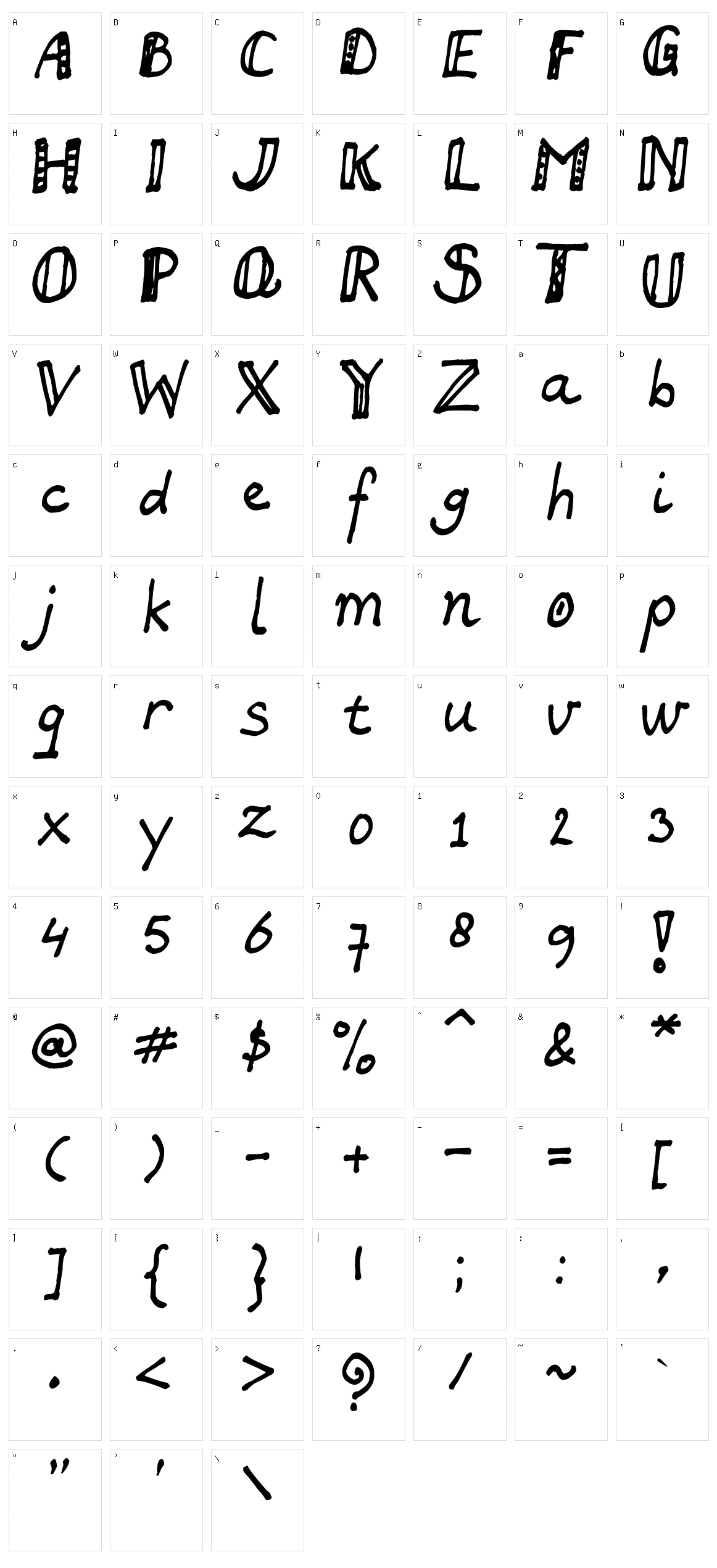 Swan Character Set