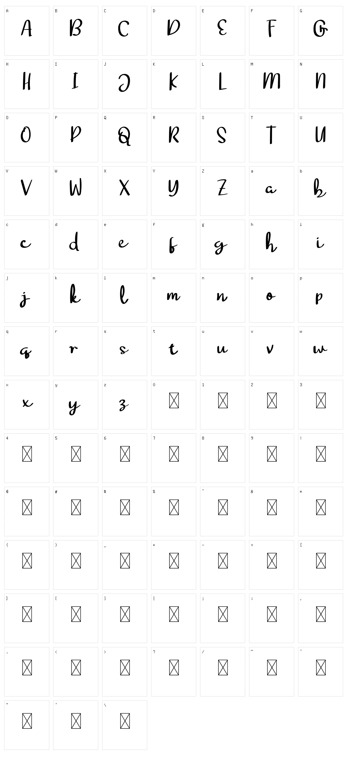 Swedish Character Set