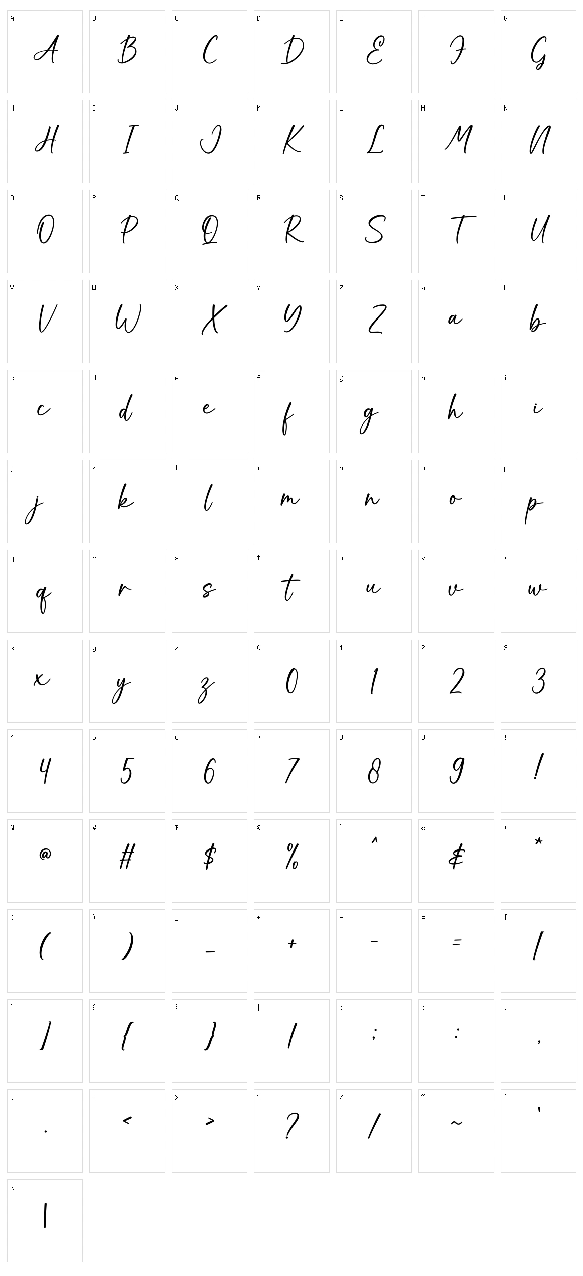 Sweetie Character Set