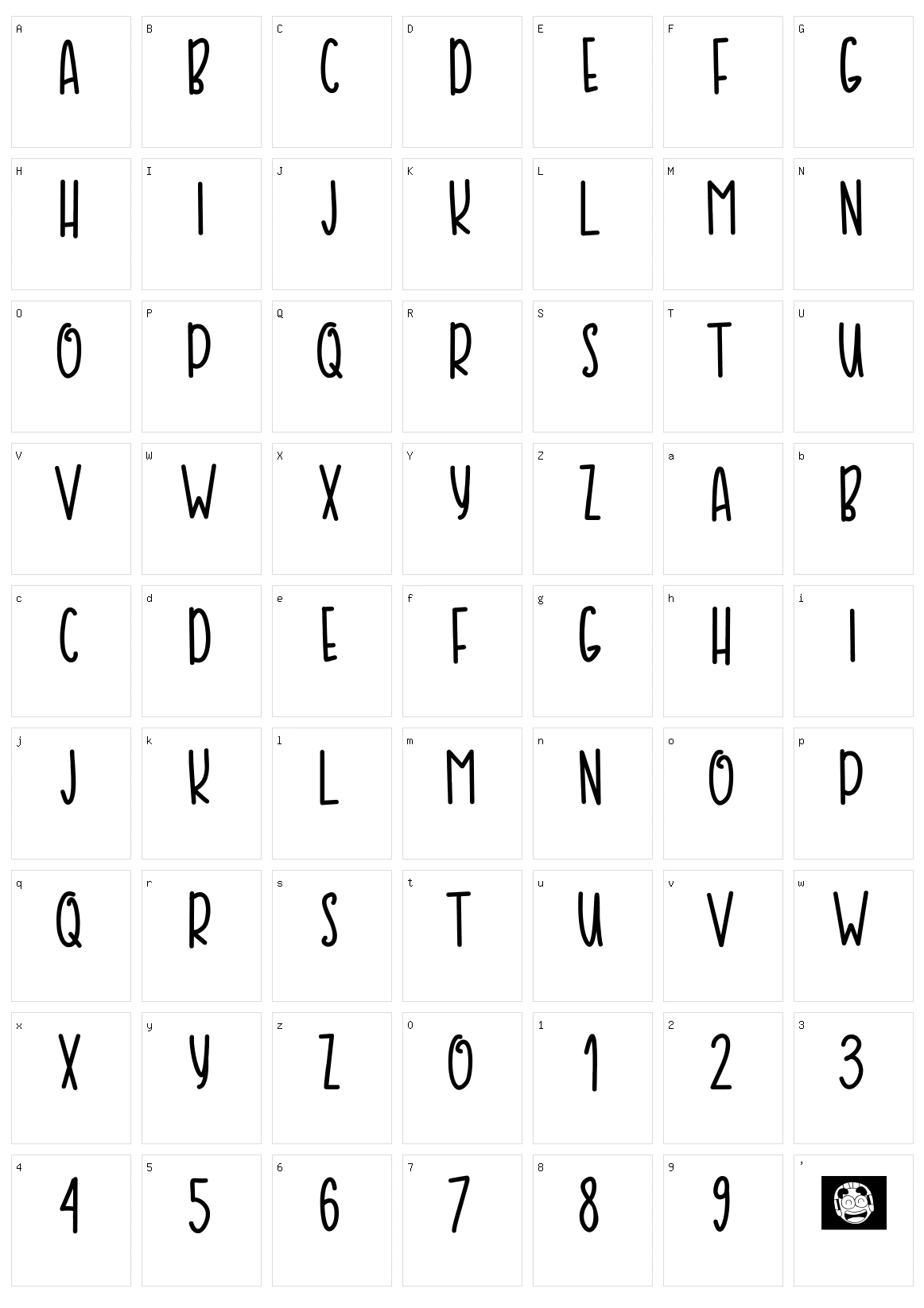 Sweety Tea Character Set