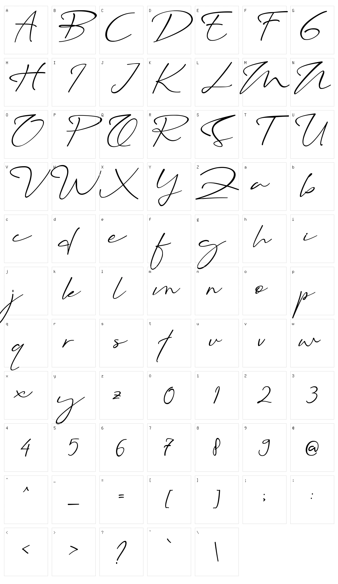 Syabian Character Set