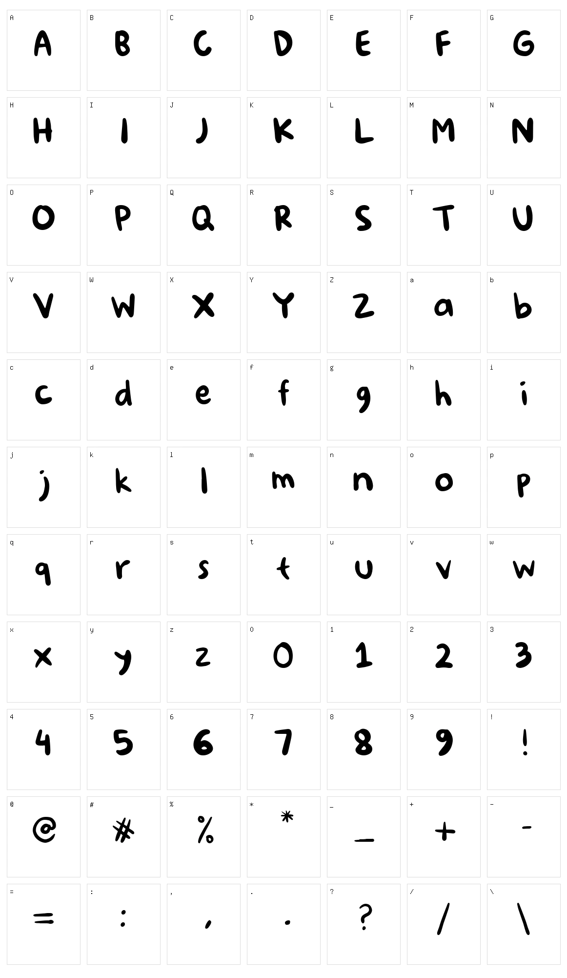 Syf 88 Character Set
