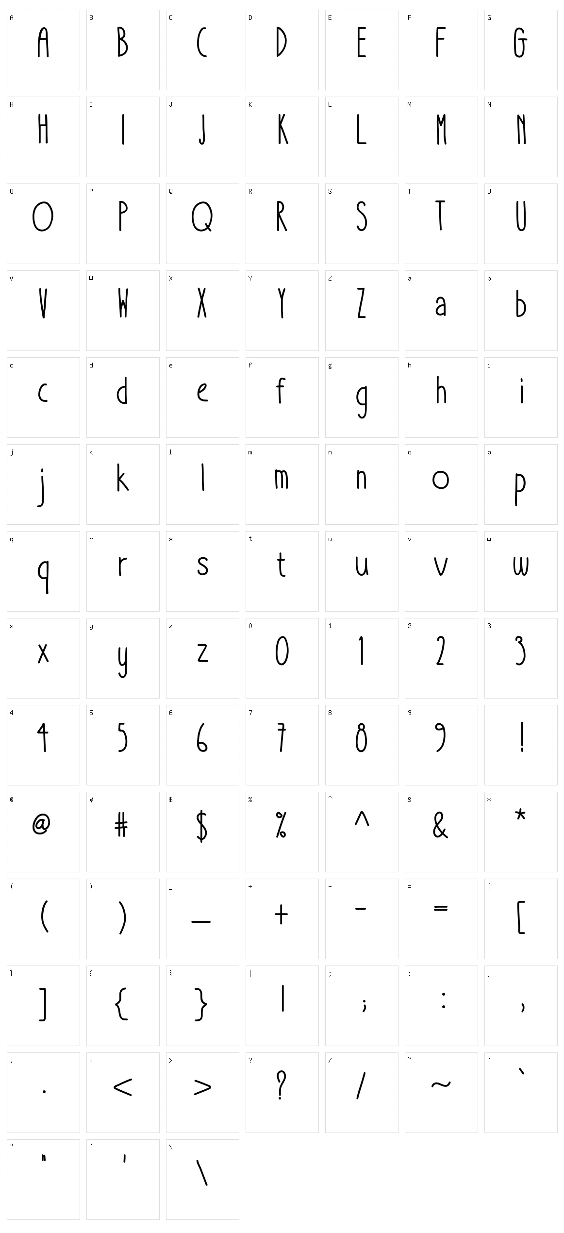 Take It Or Leave It Character Set