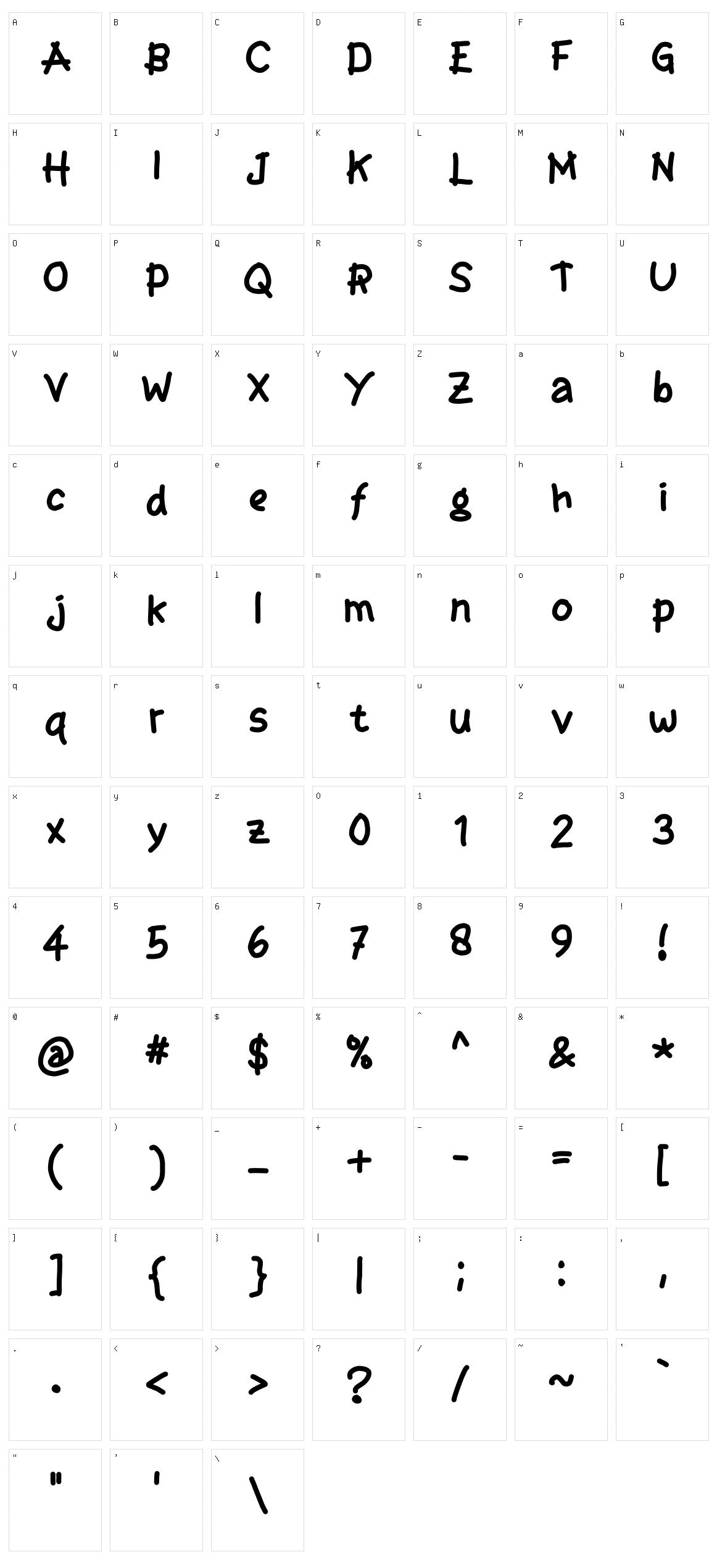 Telo Character Set