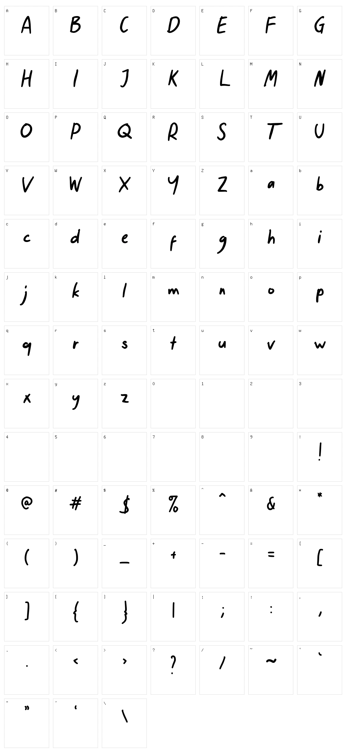 Tentang Nanti Character Set