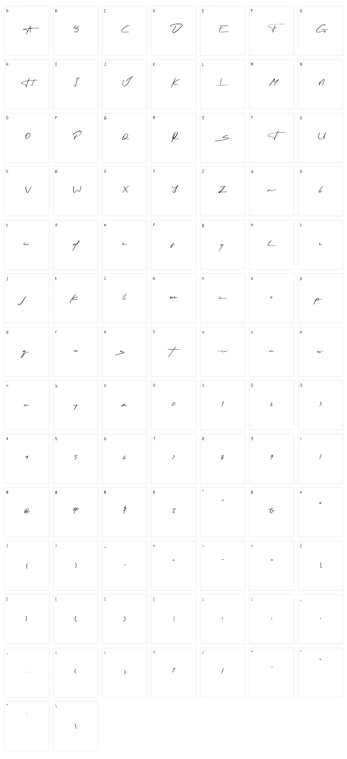 Thaitea Character Set