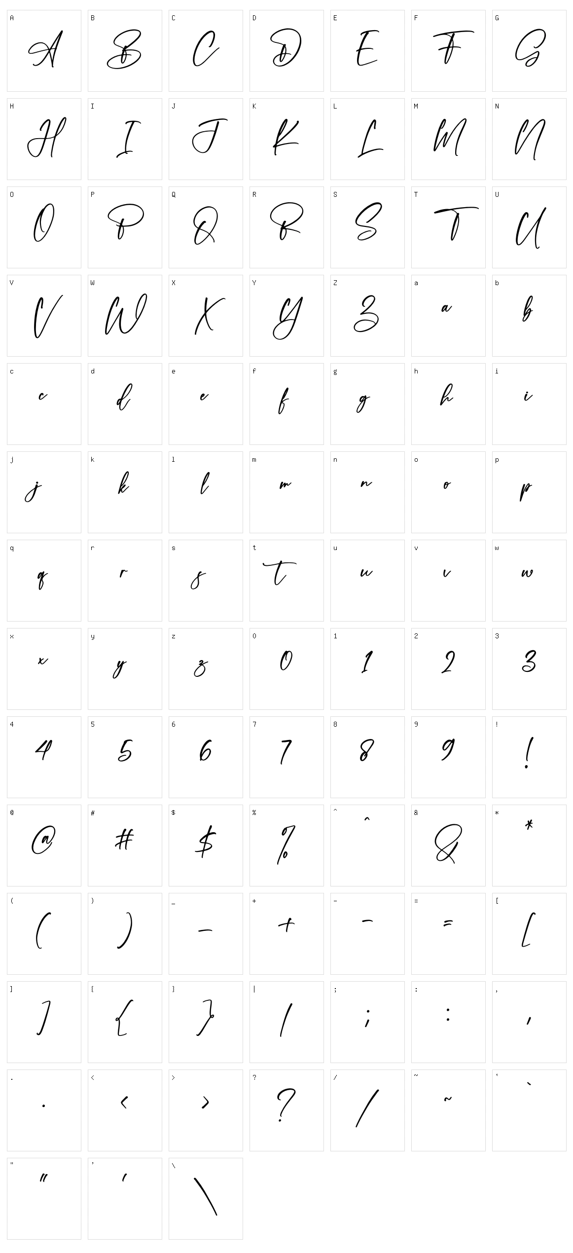 The Adams Character Set