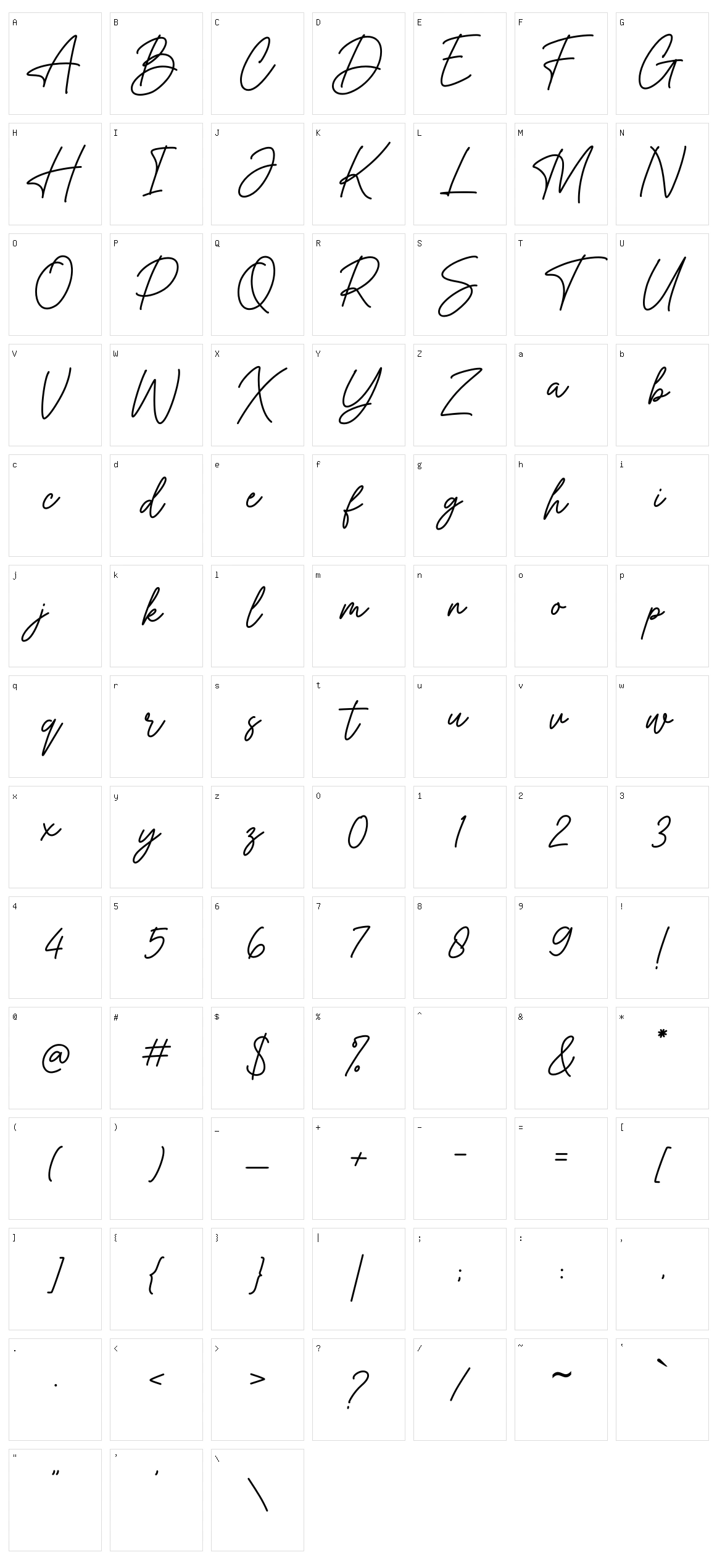 The Chairman Character Set