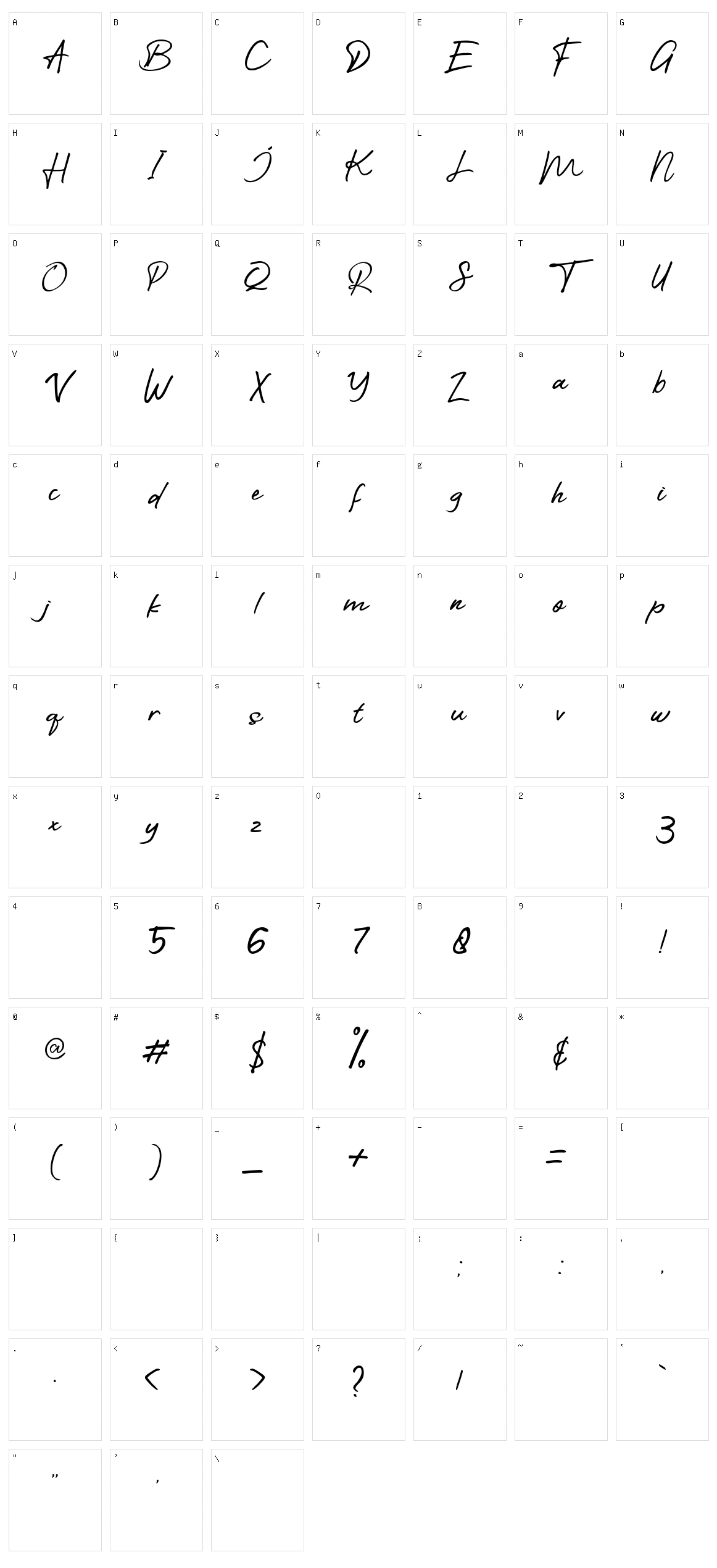 The Fighter Character Set