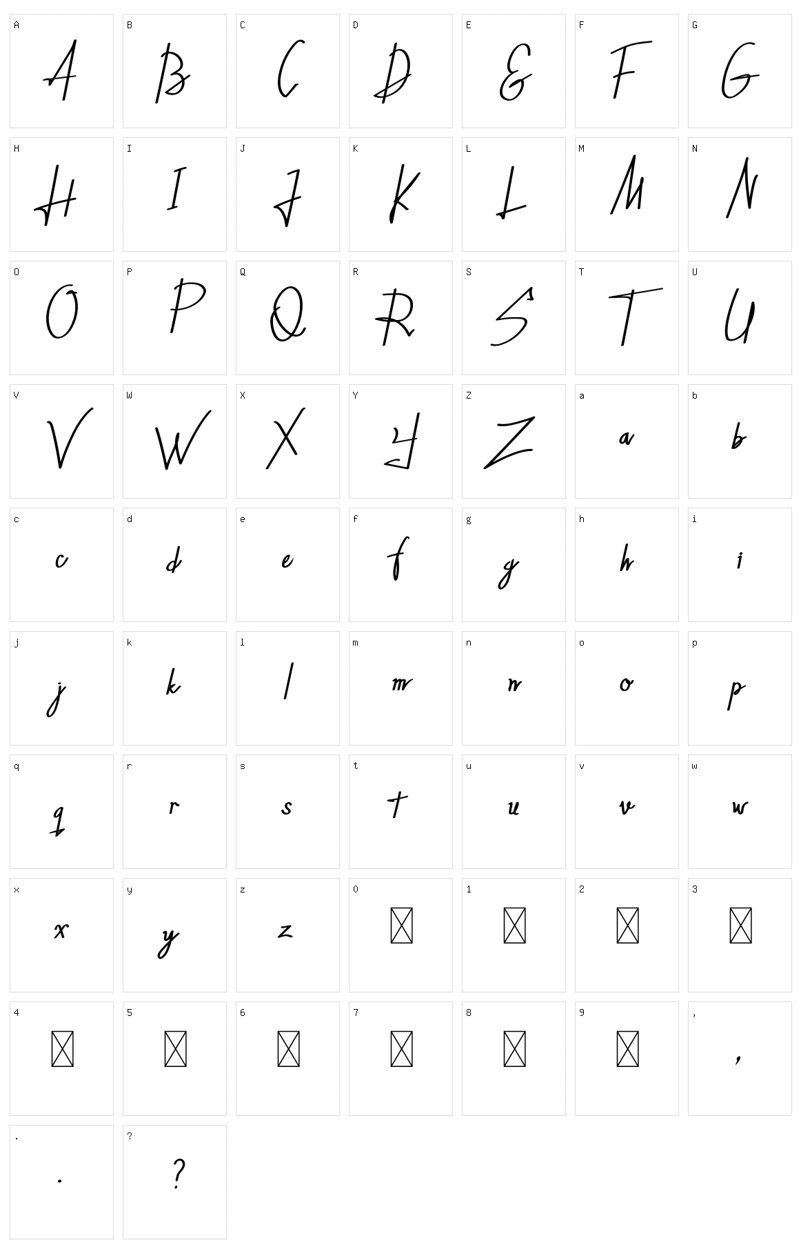 The Horsetto Character Set