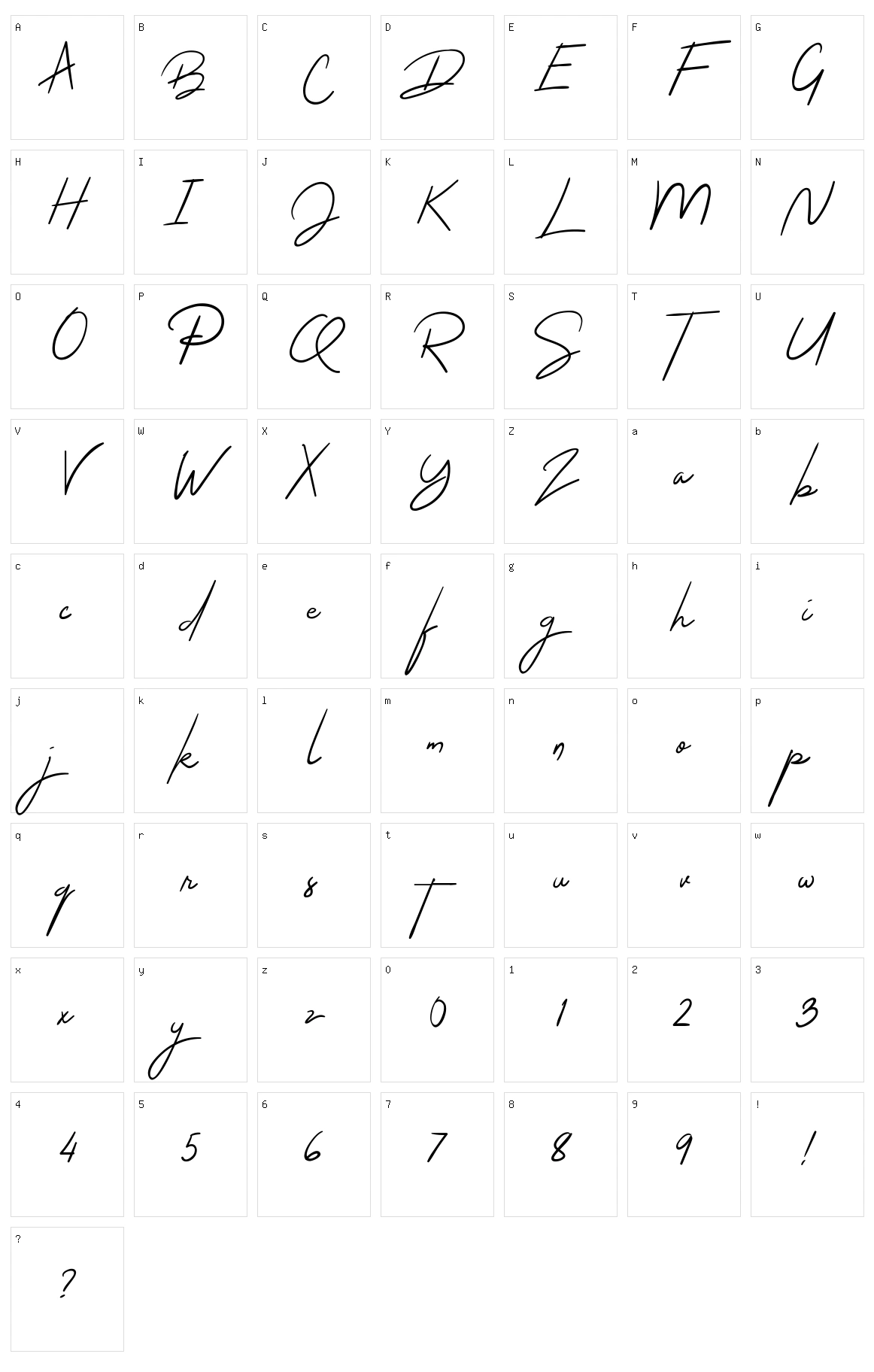 The Jacklyn Character Set