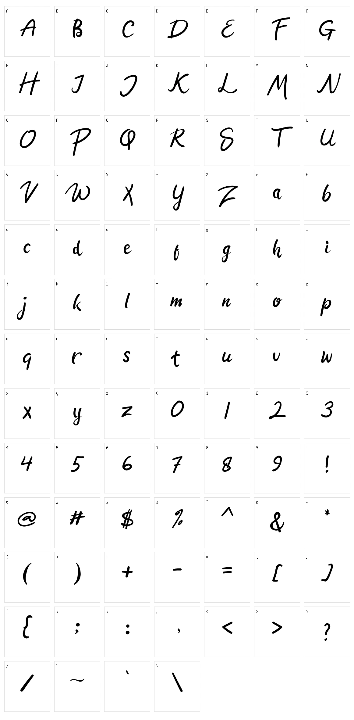 The Jeliman Character Set