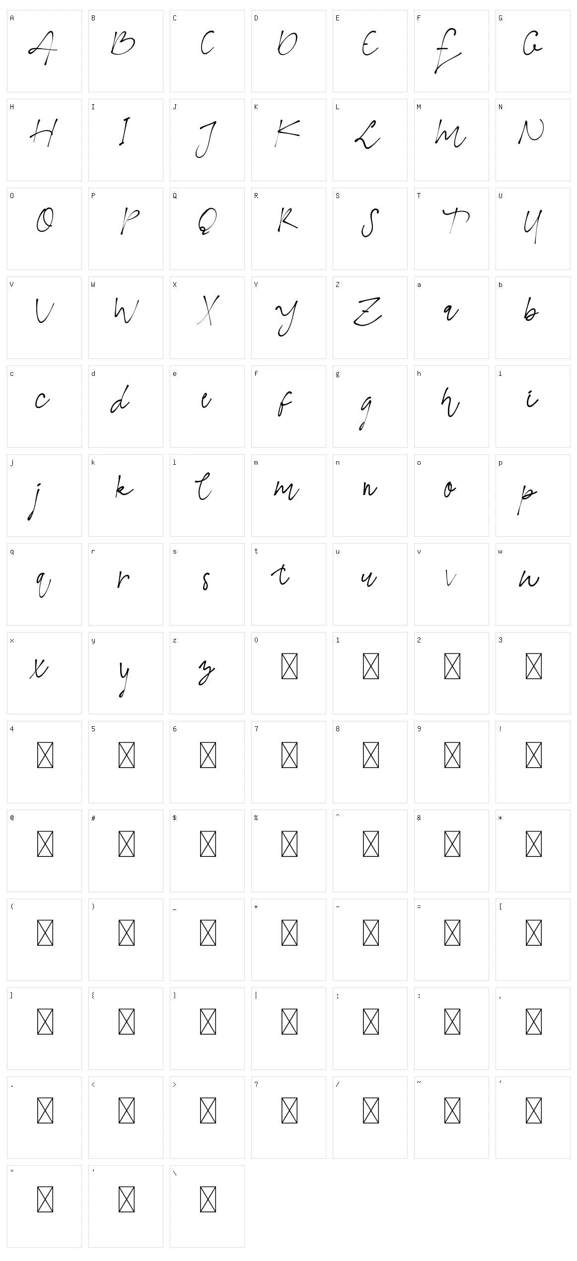 The Moyanka Character Set