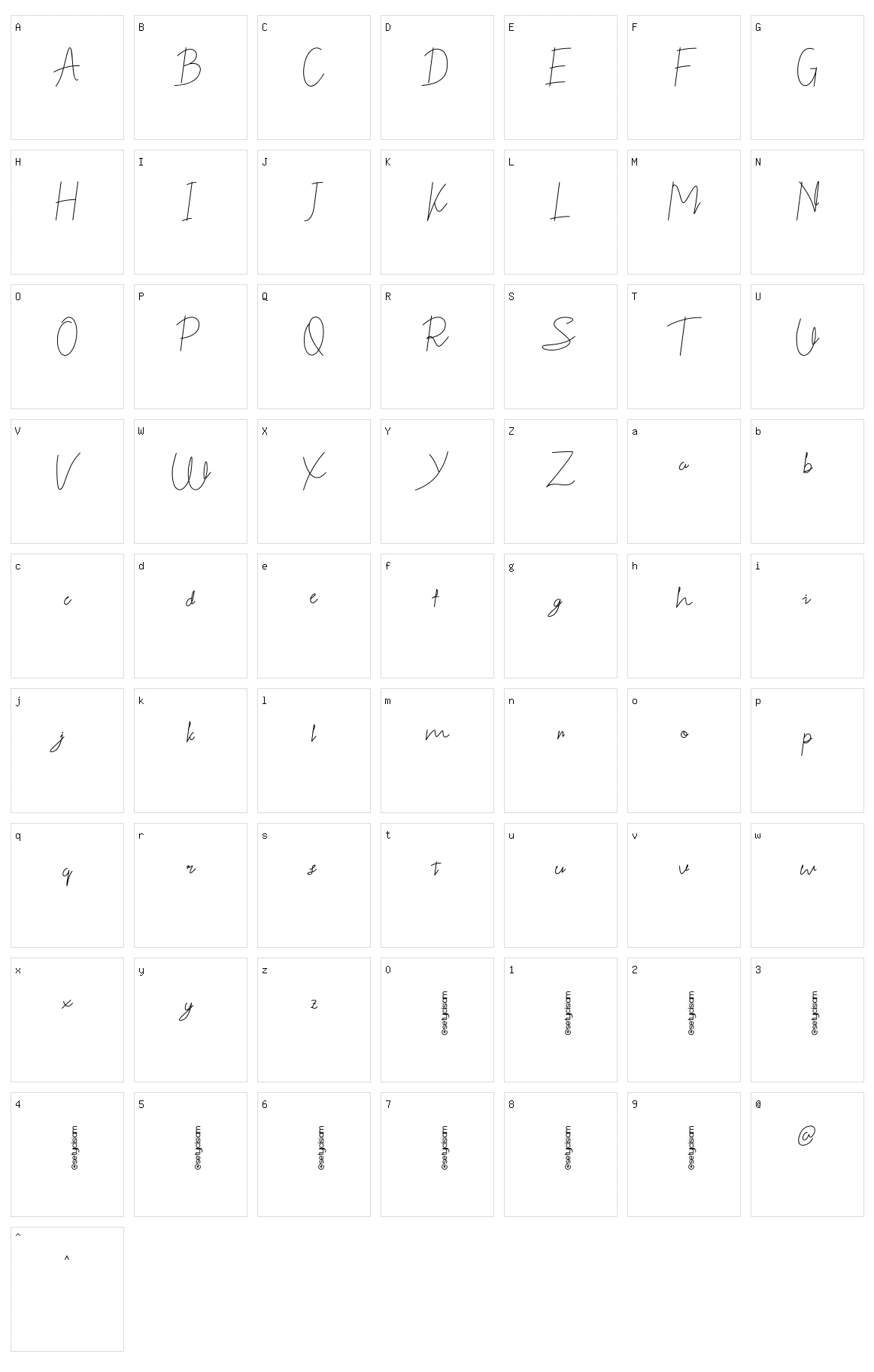 The Qittam Character Set