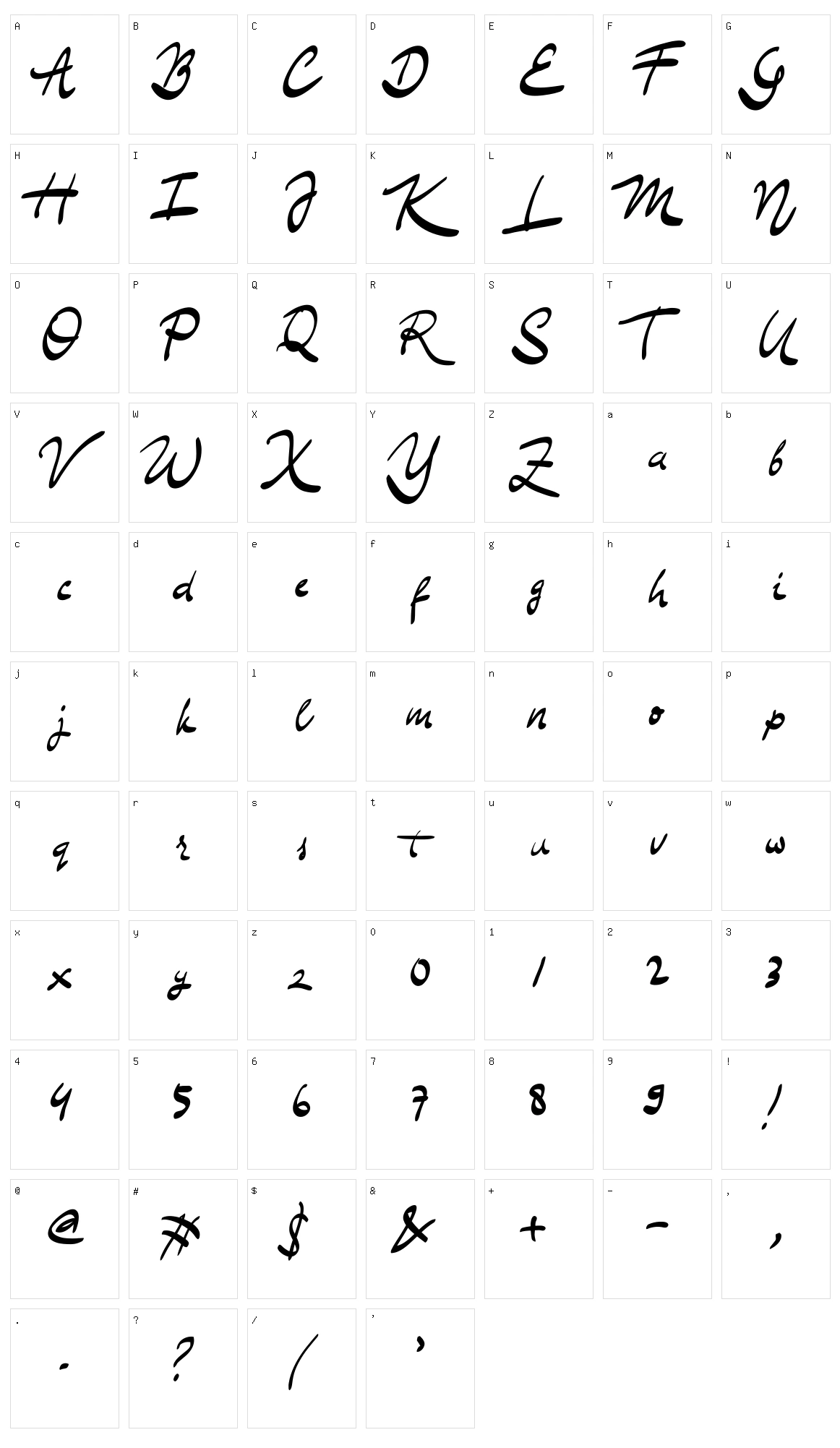 The Smithey Character Set