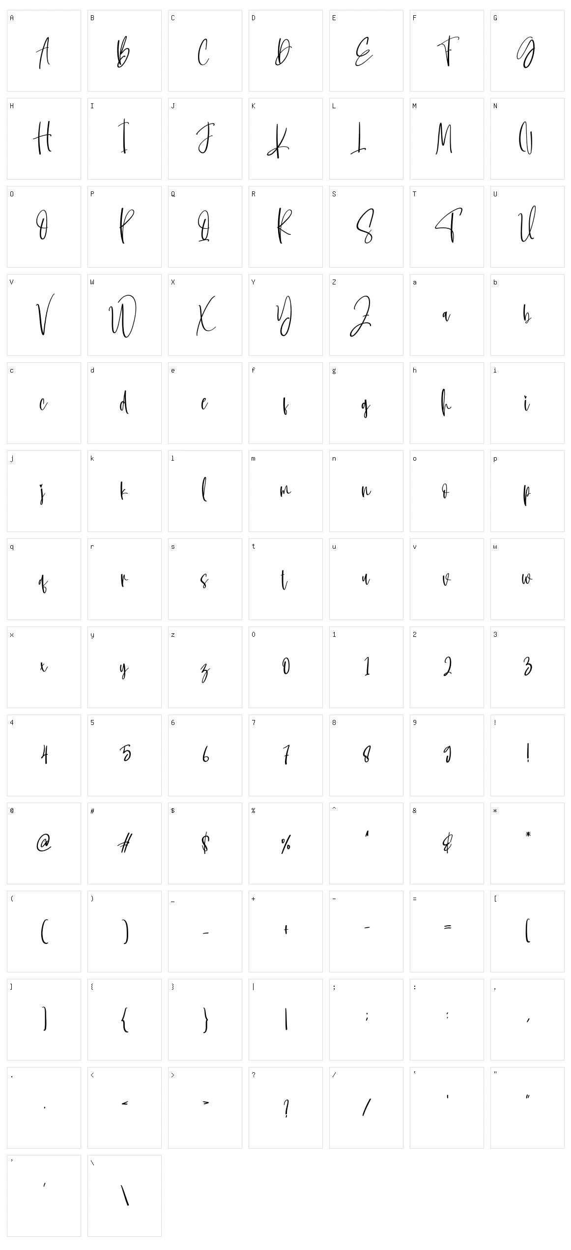 The William Character Set