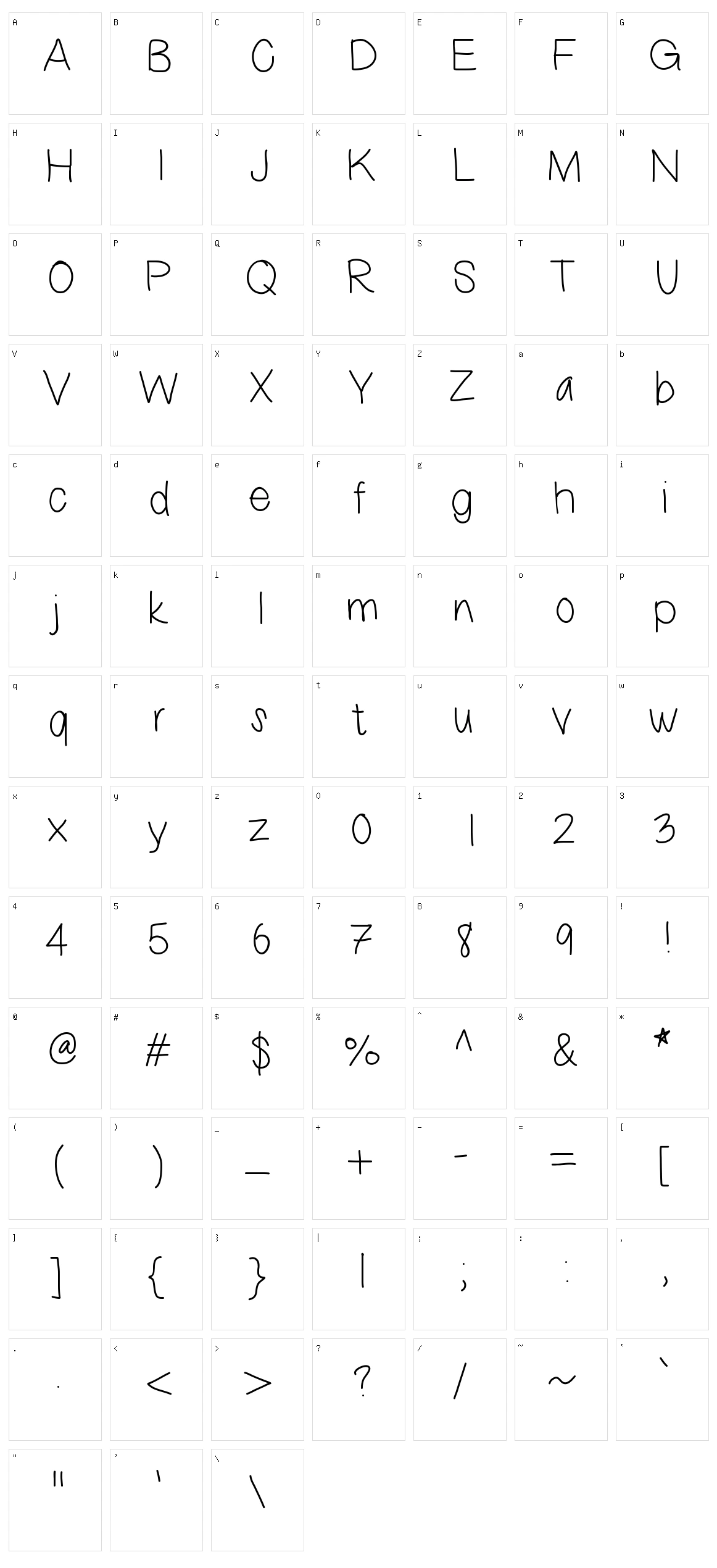 This Sux Character Set