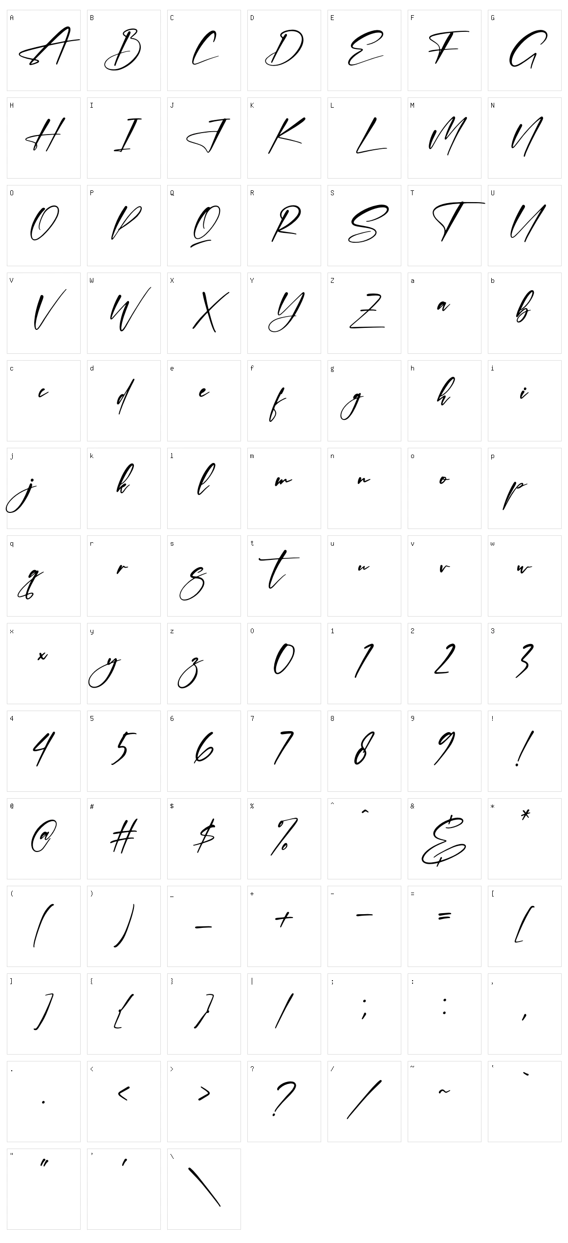 Thomson Signate Character Set