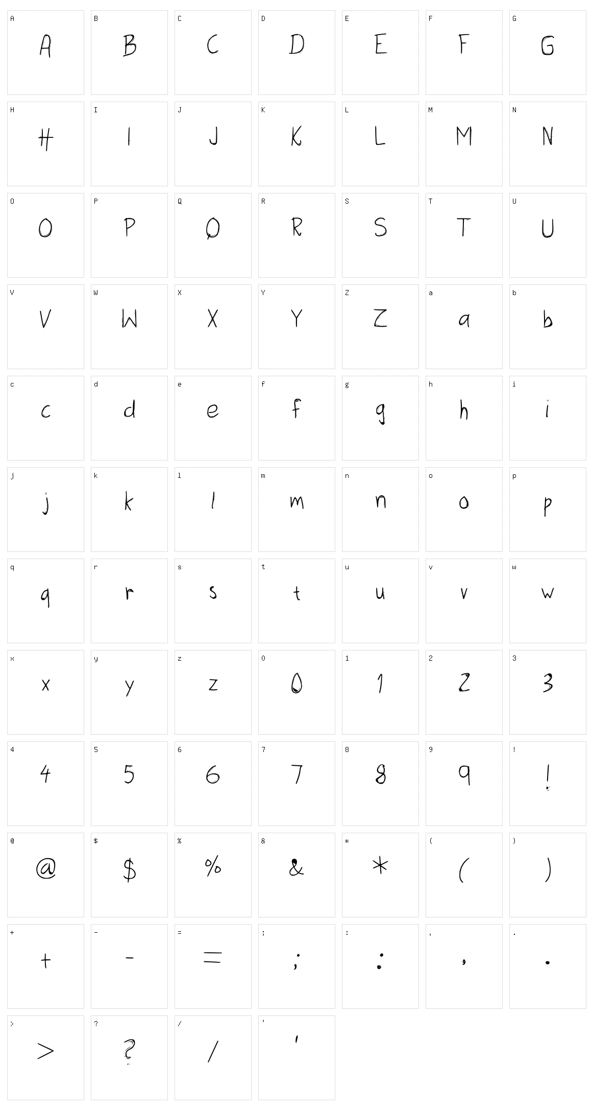 Three Dots Character Set