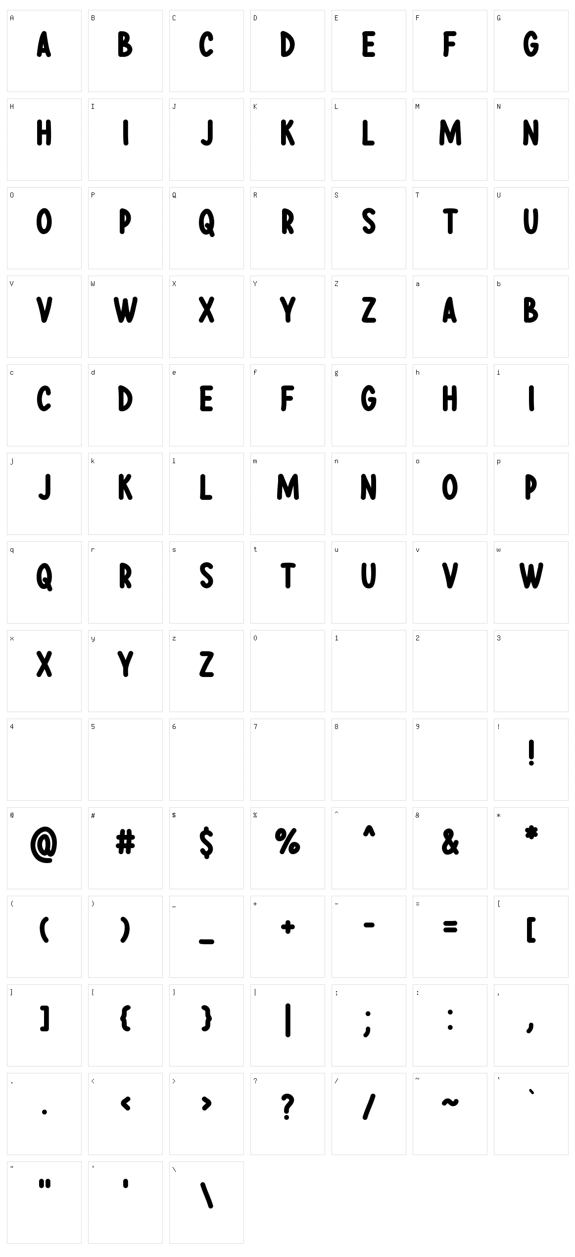 Thrive Xmas Character Set