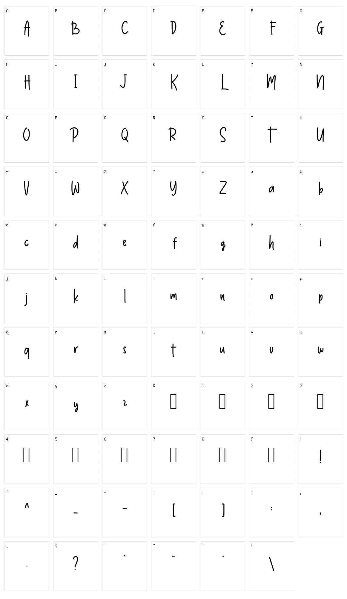 Thumbelina Character Set