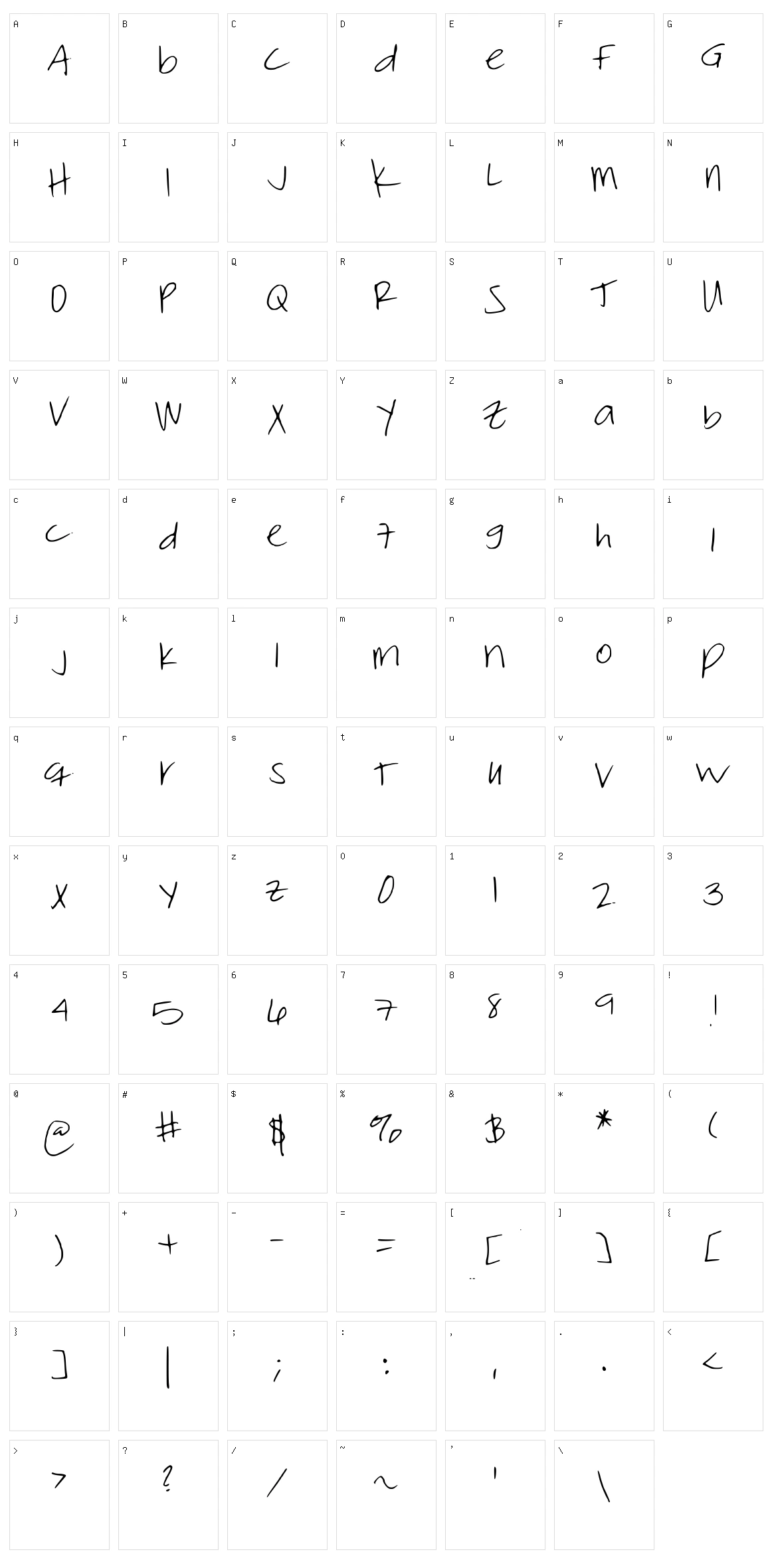 Thumper Thursday Character Set