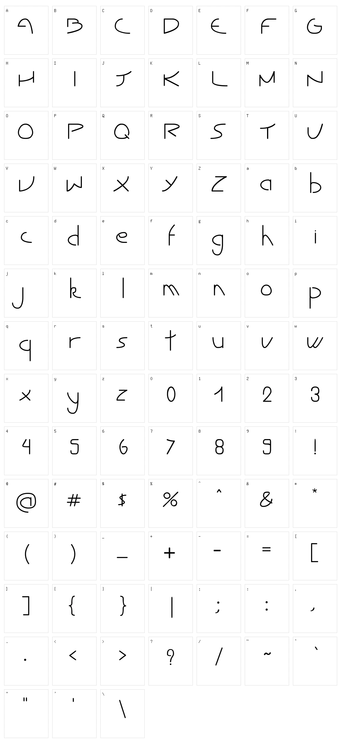 Tibet Character Set