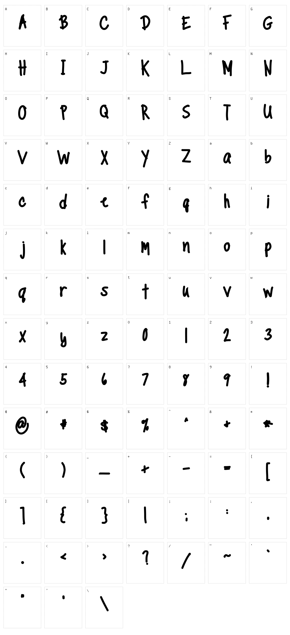 TippyToes Character Set