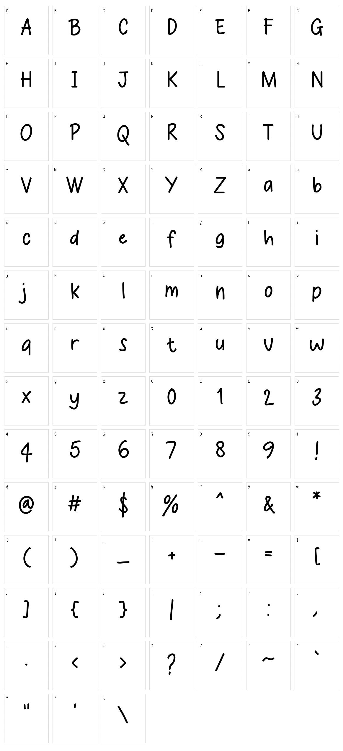 Toddler Writing Character Set