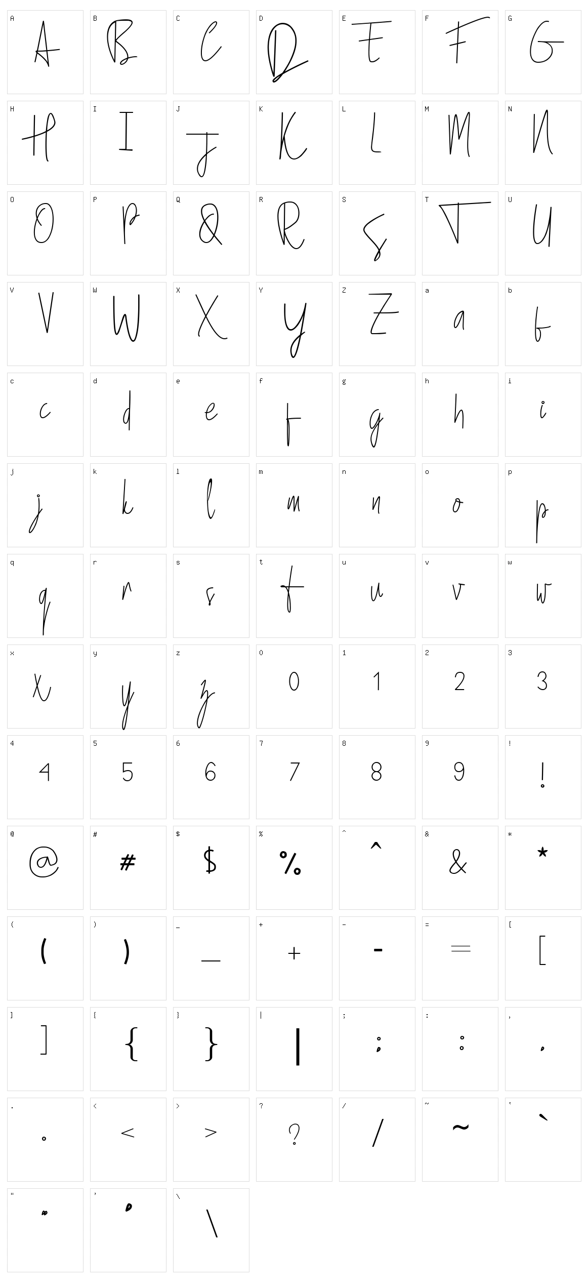 Tokyo Bay Character Set