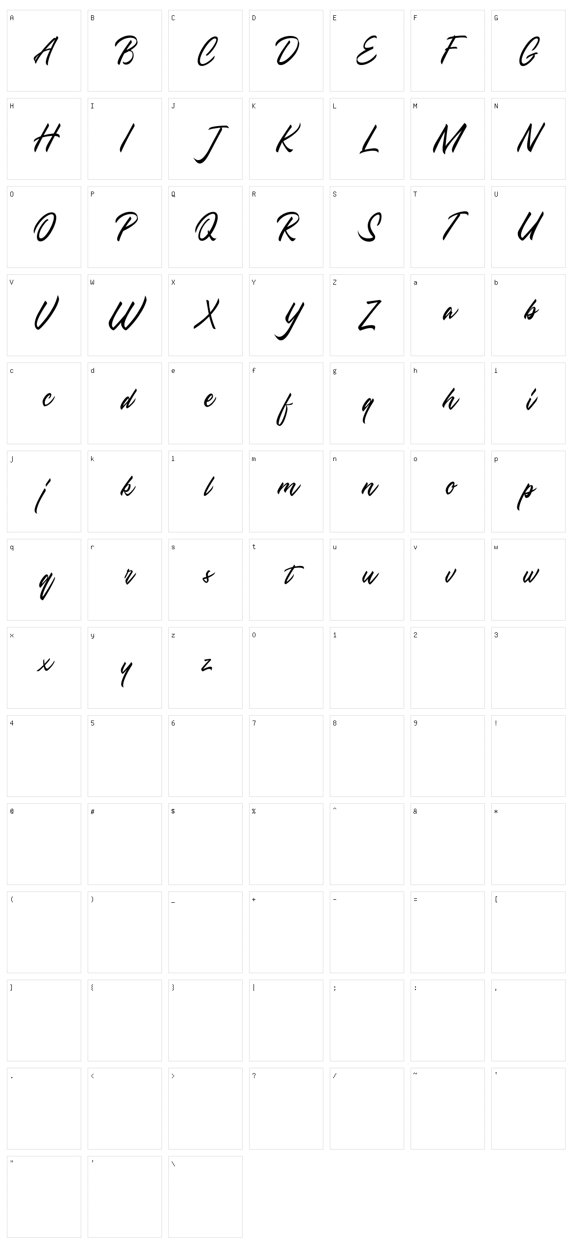 Townsquare Character Set