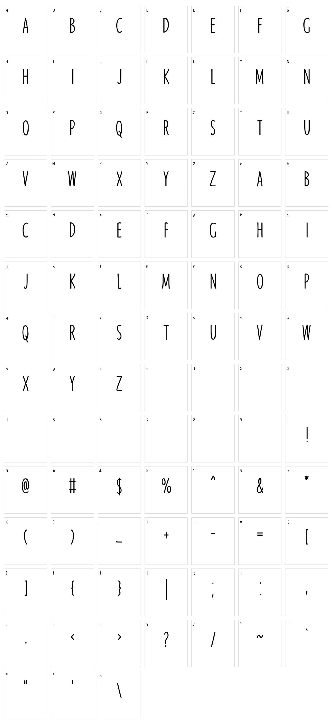 Travel Character Set
