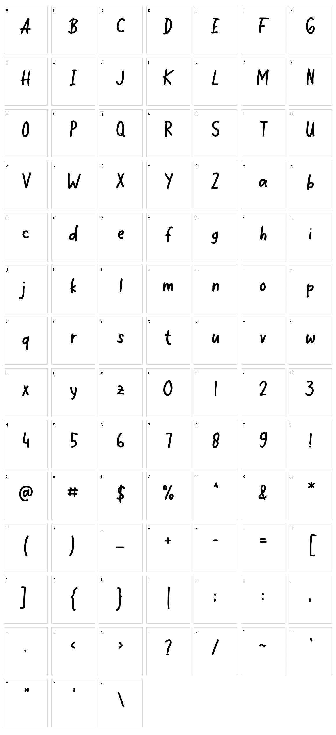 Travel Journal Character Set