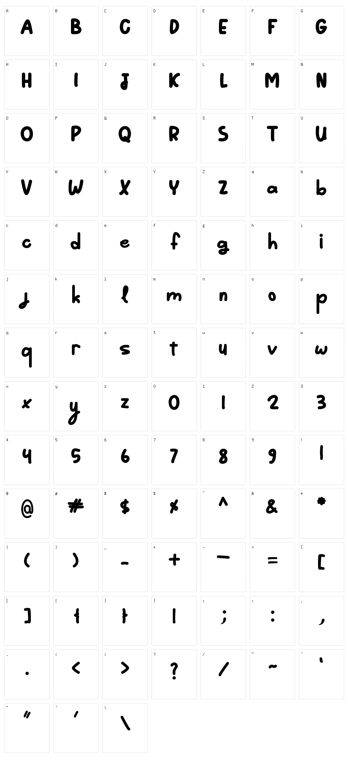 Trendy Character Set