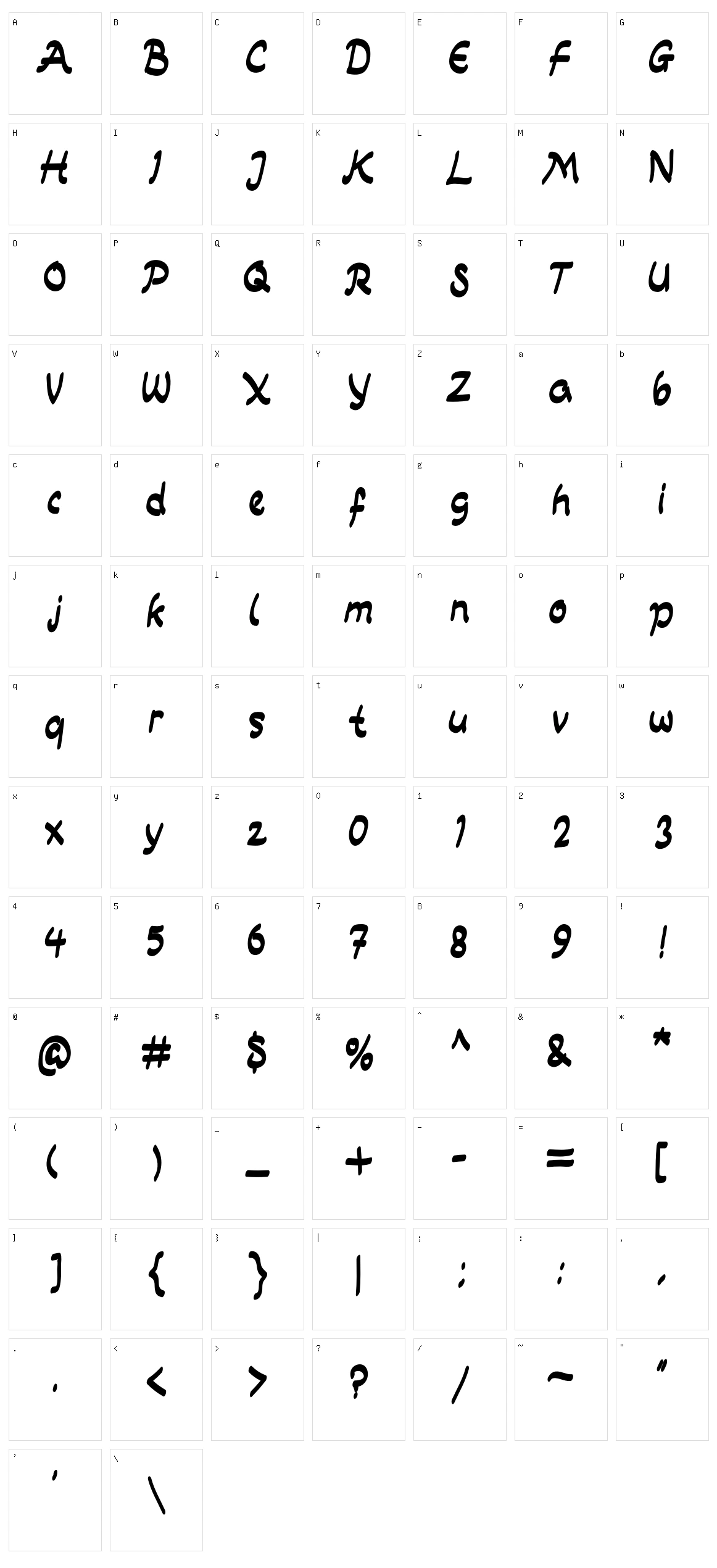 Twenty One Character Set