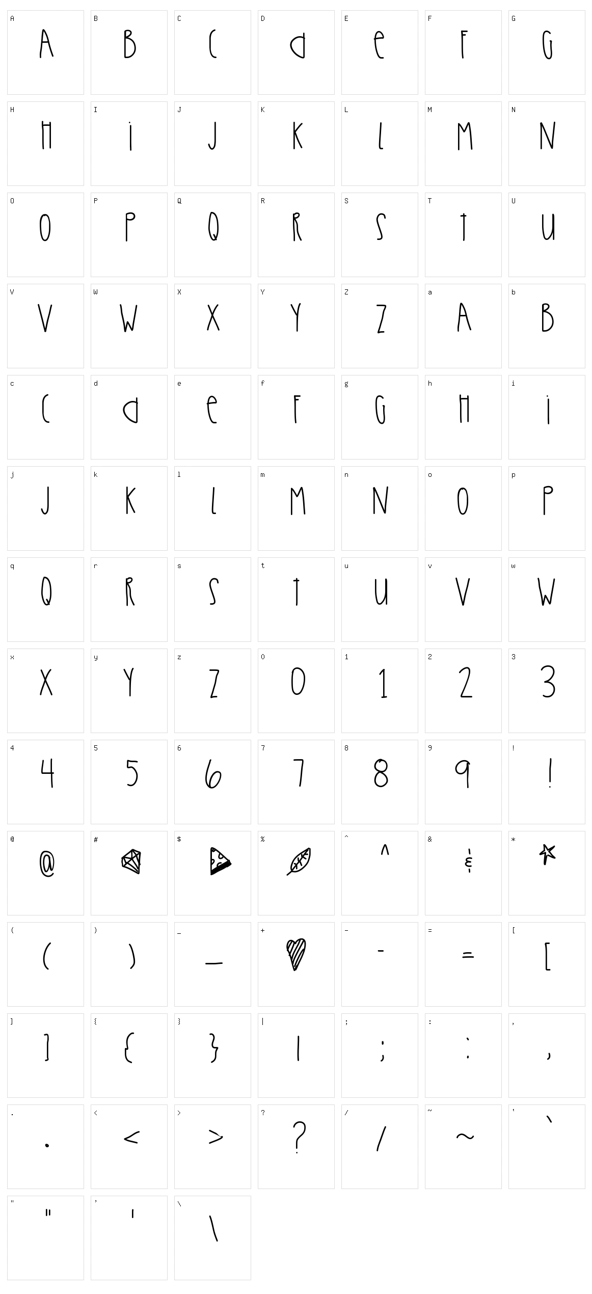 Ultra Beams Character Set