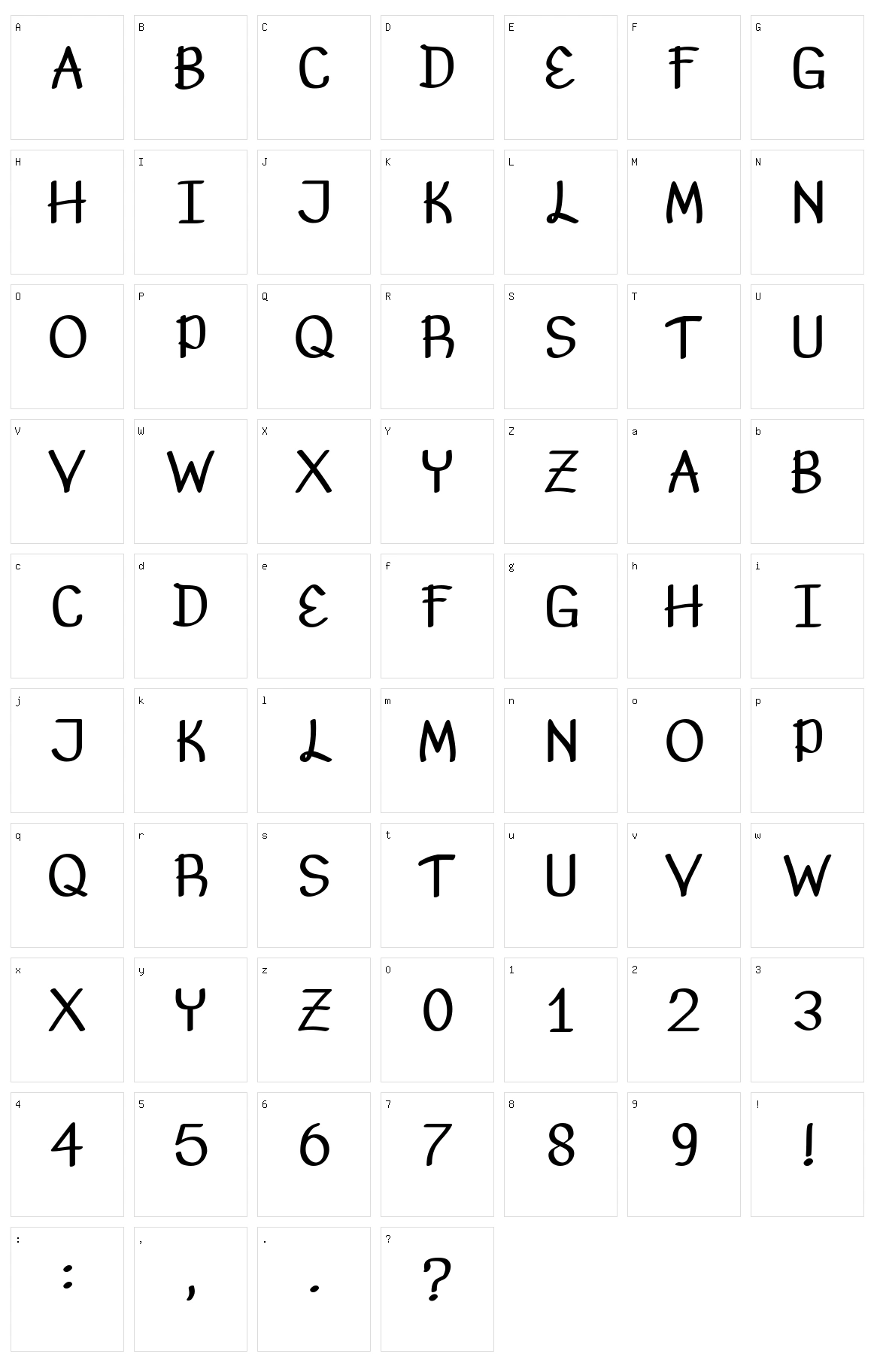 Urban Marker Character Set
