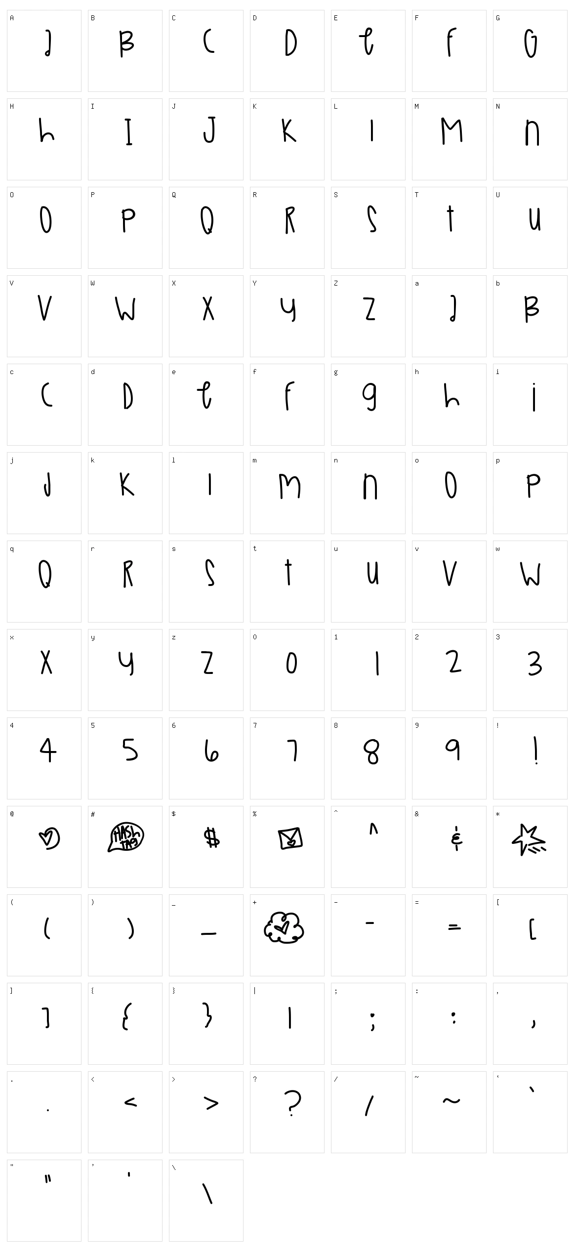 Veggie Mars Character Set