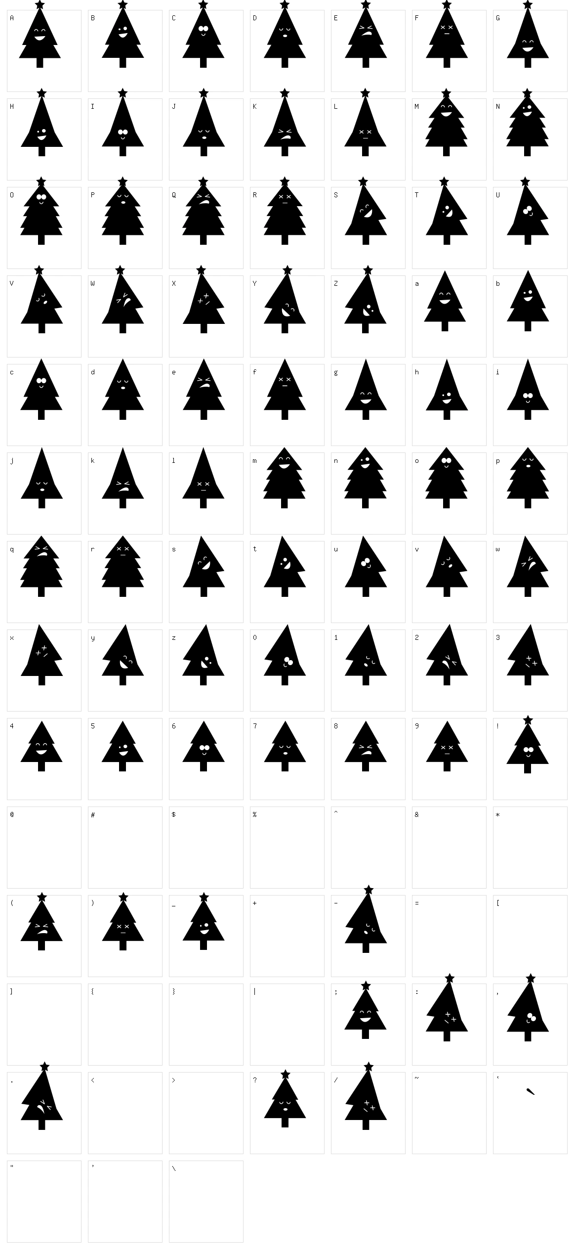 Oh Christmas Ding Character Set