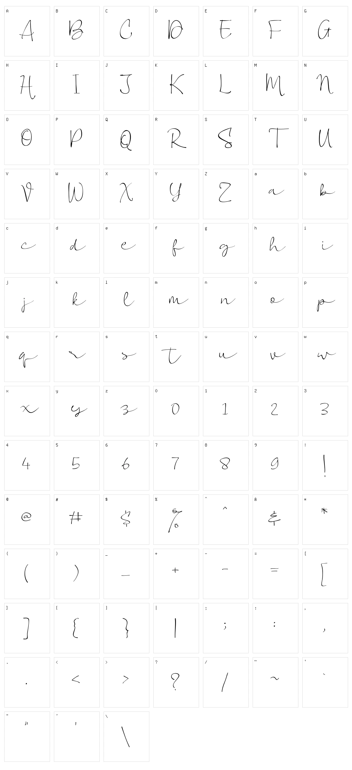Vigetha Character Set