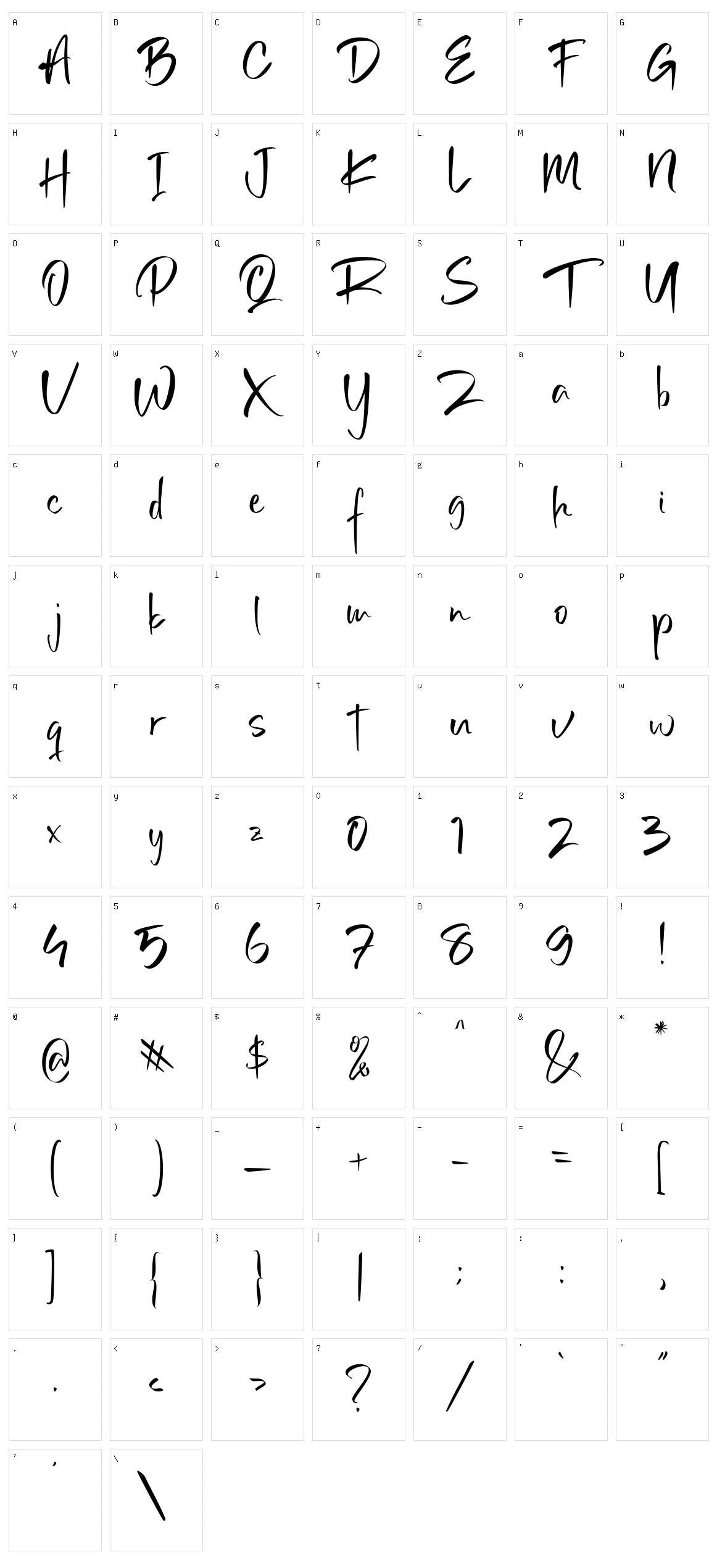 Violete Character Set