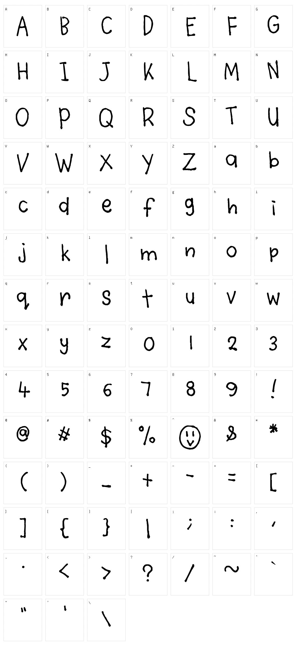 Violety Crumble Character Set