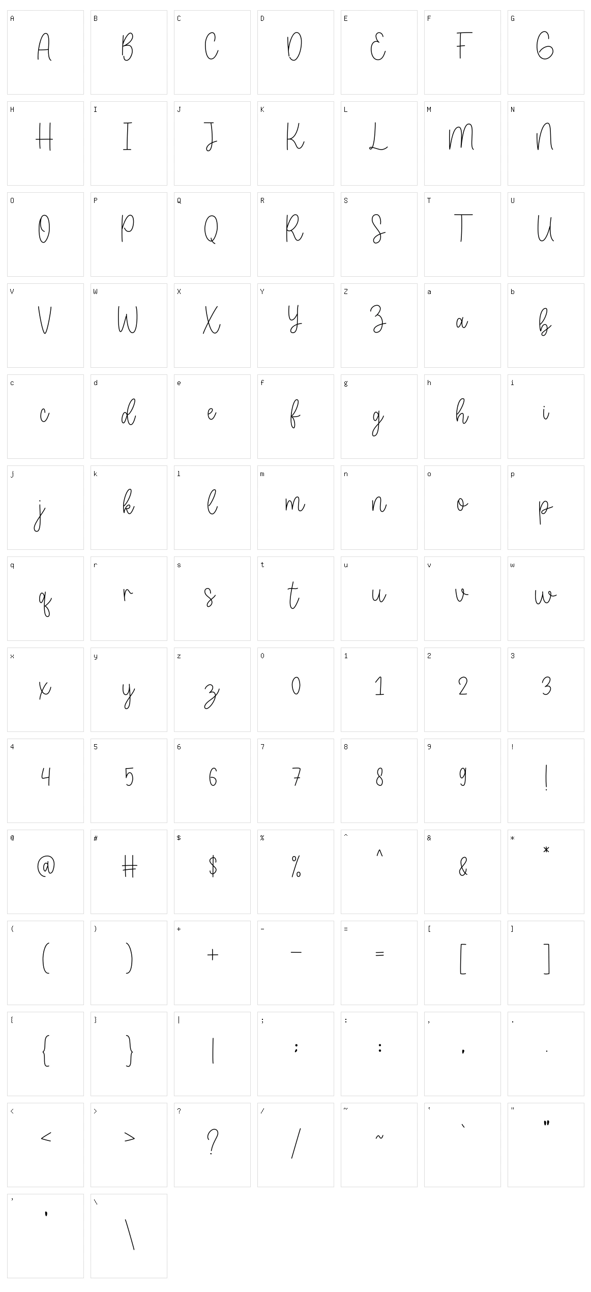 Virginia Character Set