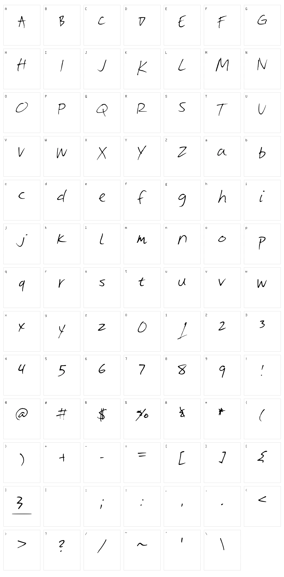 Vite Character Set
