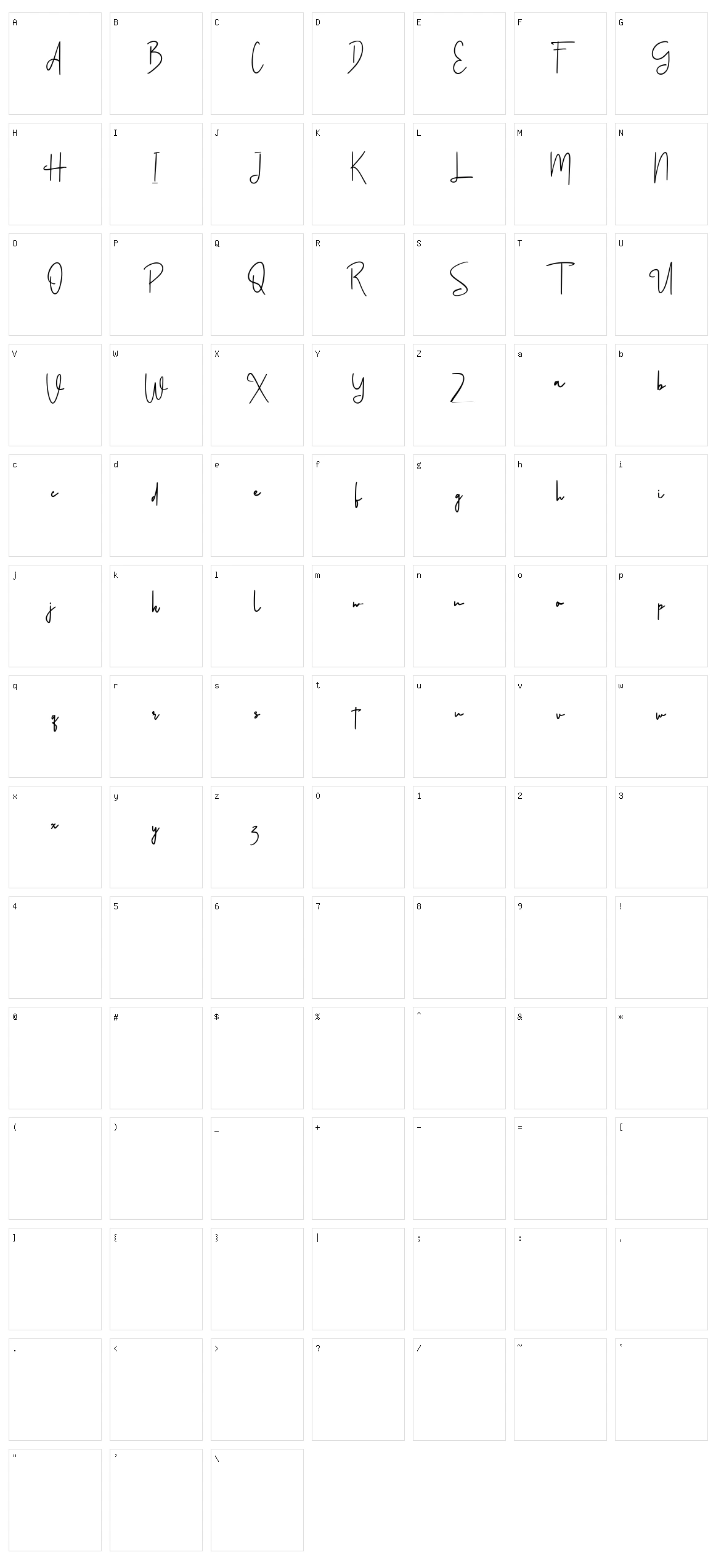 Volustion Character Set