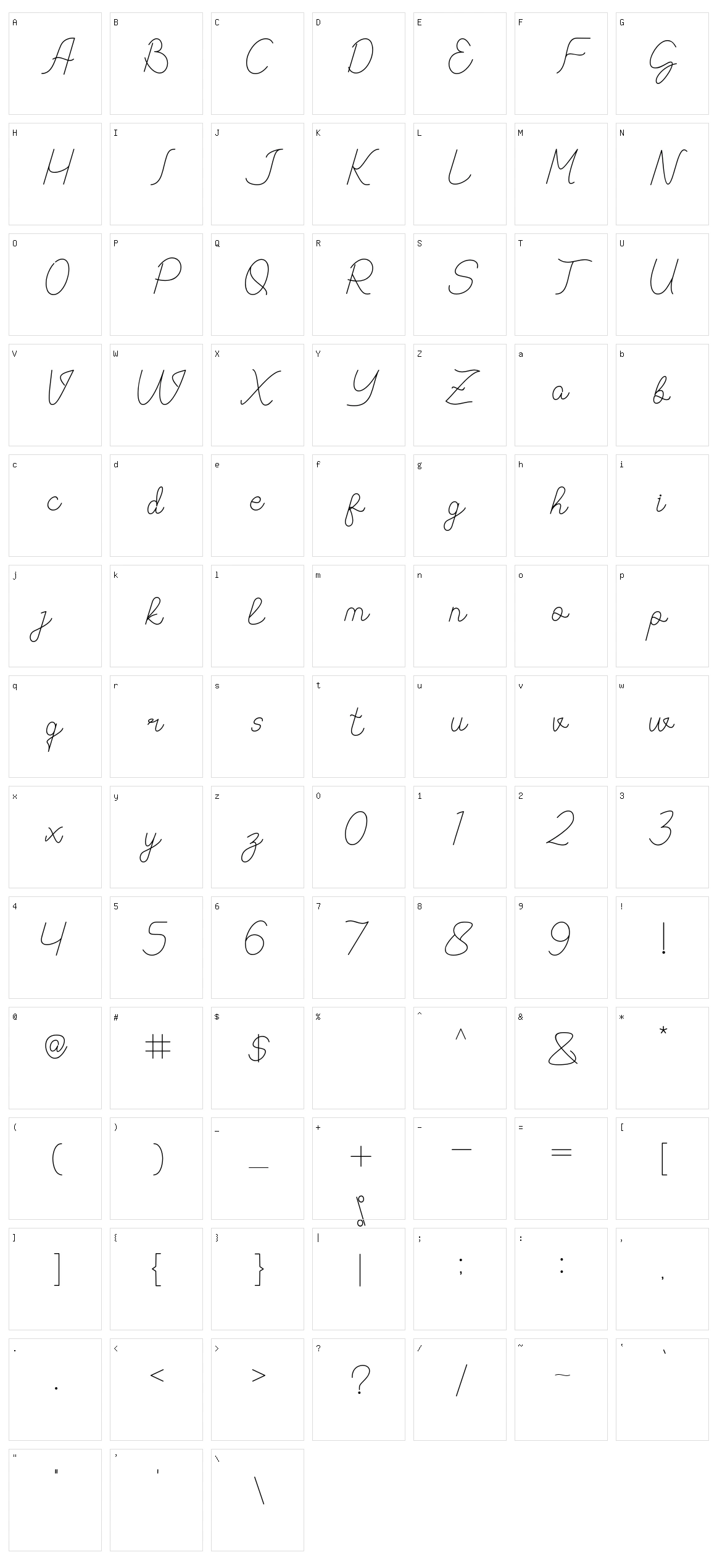 Vyodra Character Set